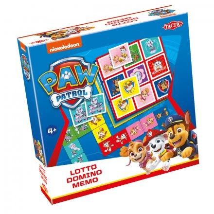 Tactic Paw Patrol 3-in-1 - Brettspiele