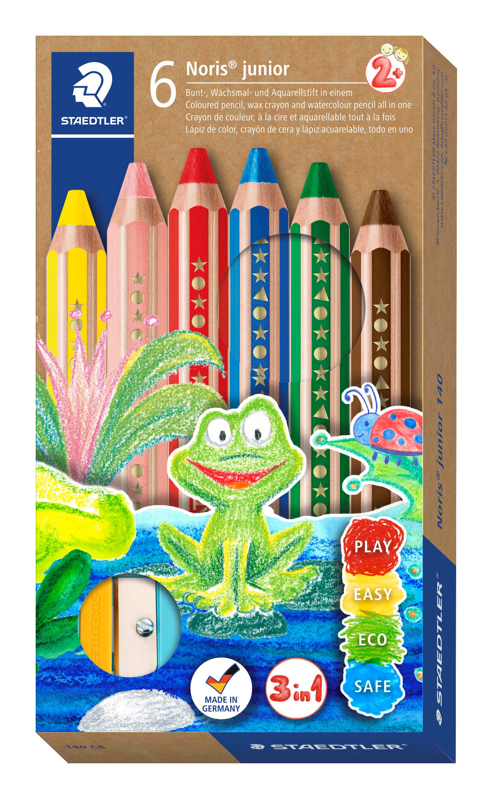 Staedtler Coloured Pencil Noris 6pc 100% Pefc - Utensilien Zum Schreiben Und Zeichnen