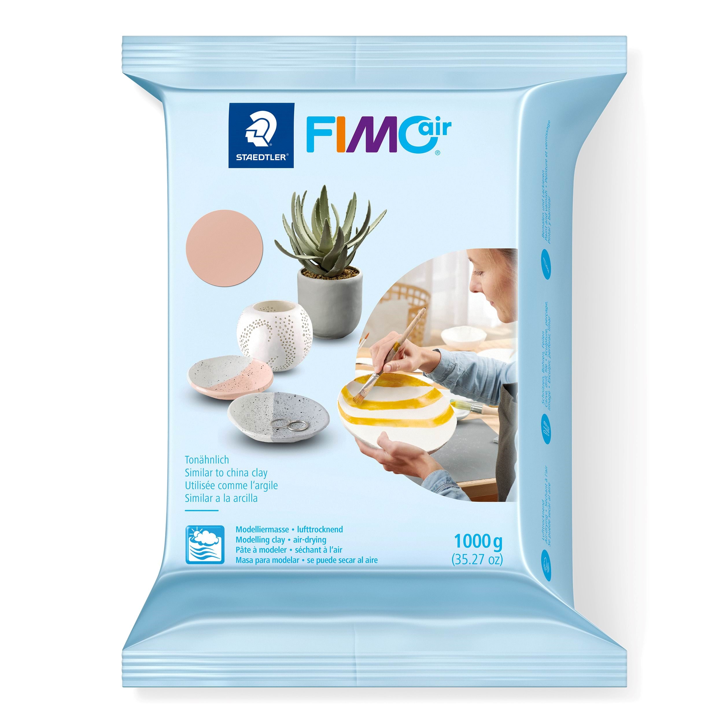 Staedtler Fimoair Pale Pink 1000g - Hobby Zubehoer 8101-43