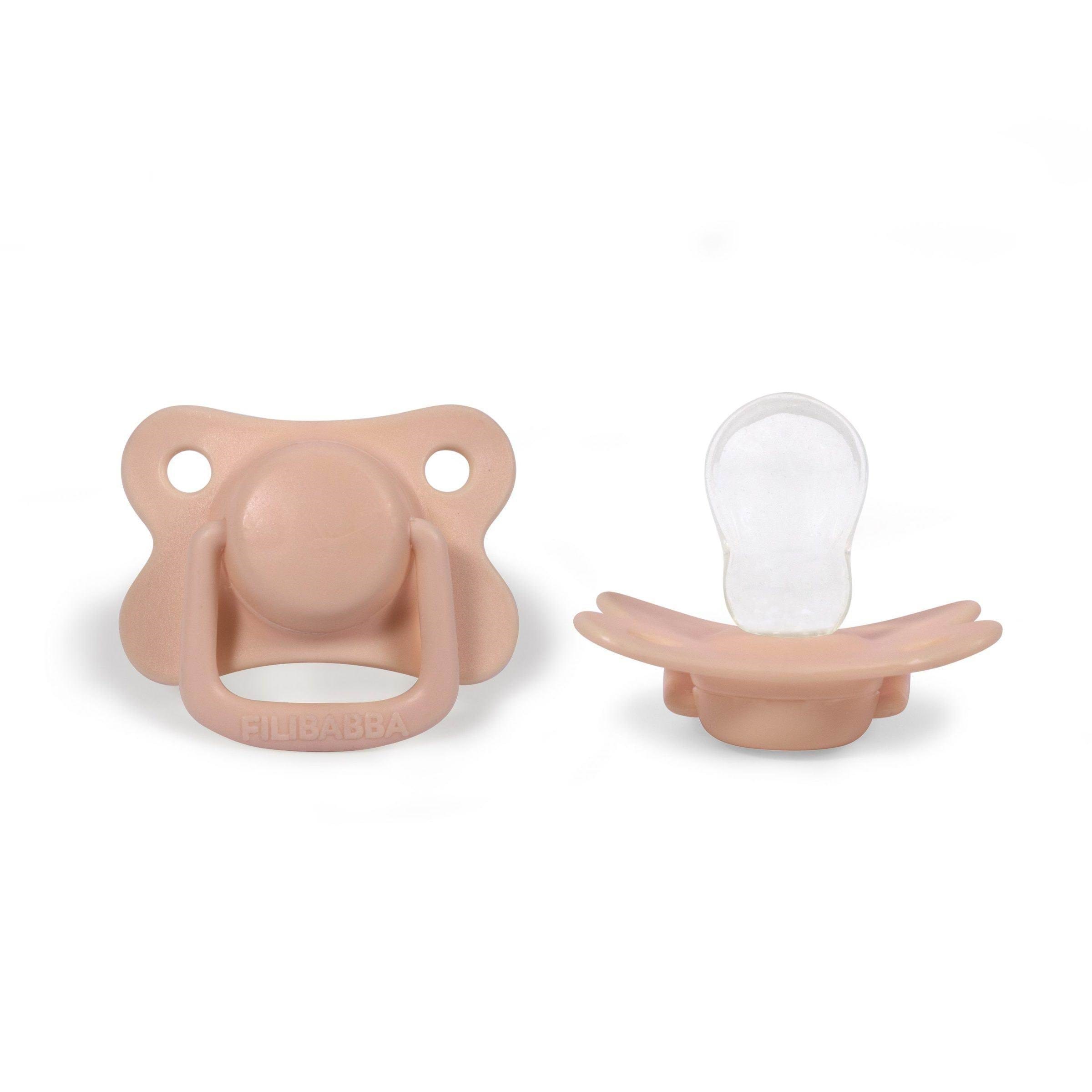 Filibabba Pacifiers 2-pack - Peach +6 Months - Babypflege