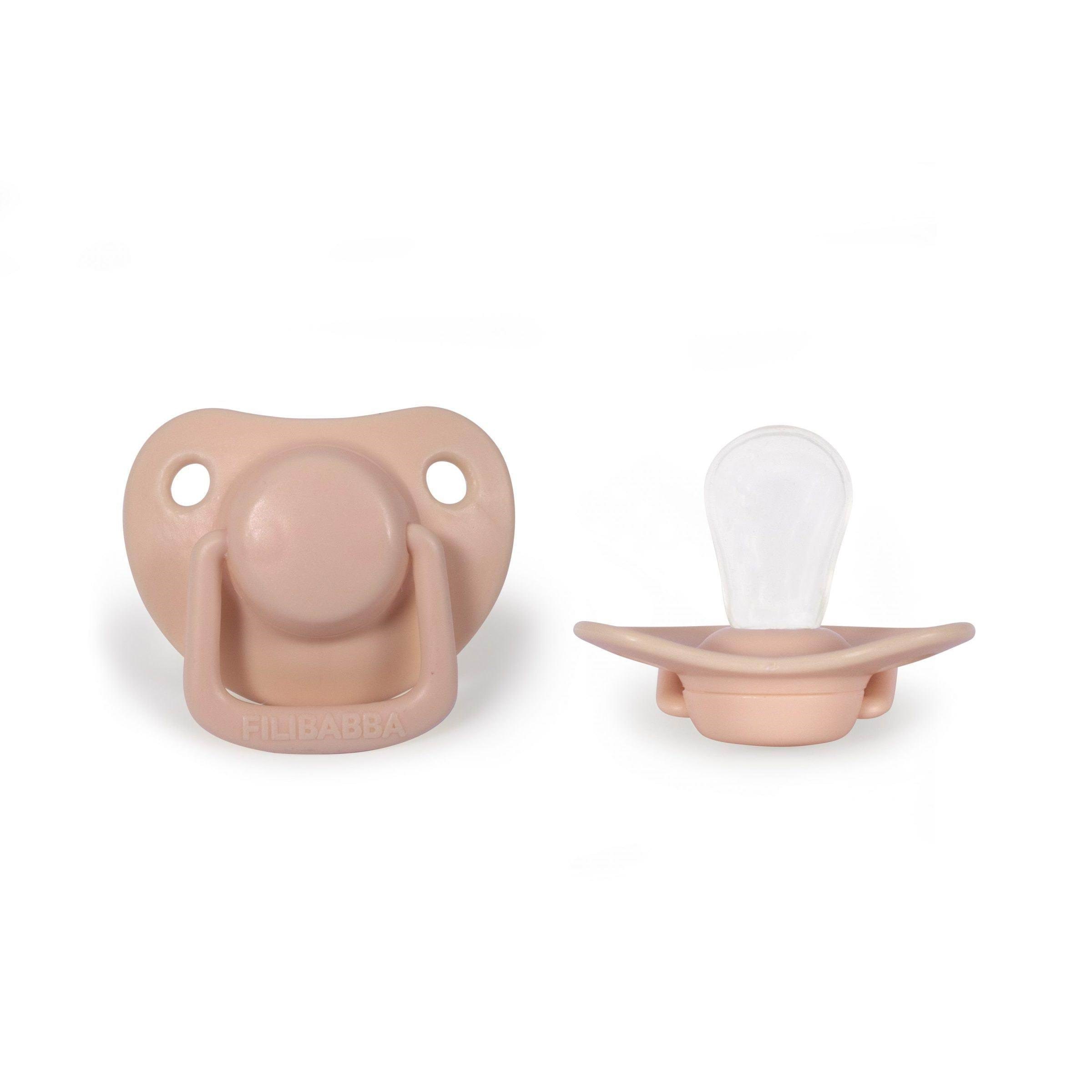 Filibabba Pacifiers 2-pack - Peach 0-6 Months - Babypflege Fi-ph057