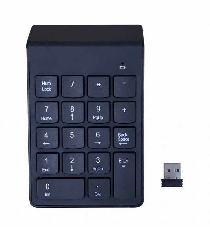 Gembird Numeric Keypad - Wireless - Numpad - Schwarz - Tastaturen