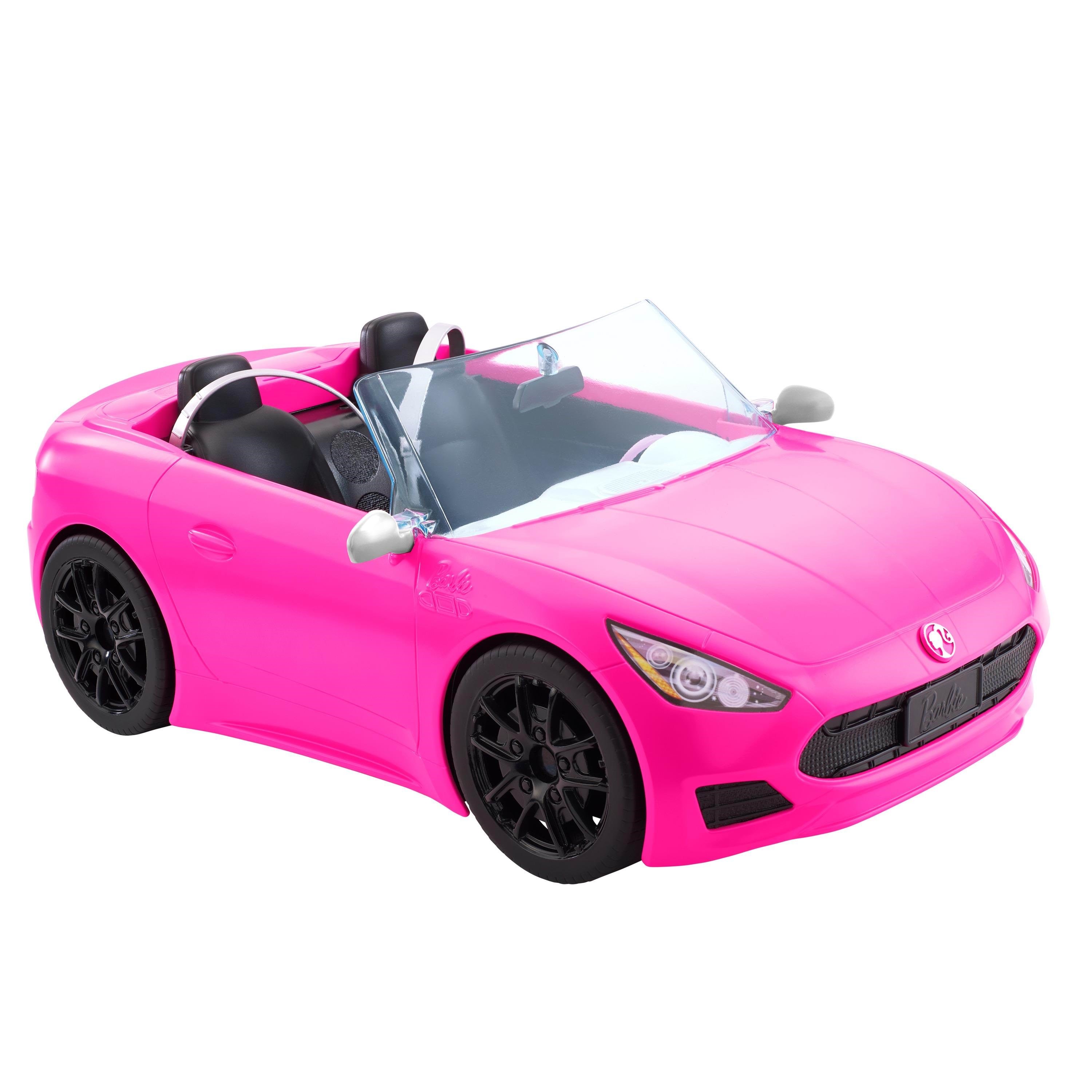 Barbie Pink Convertible 2-seater Vehicle - Puppen Zubehoer Hbt92