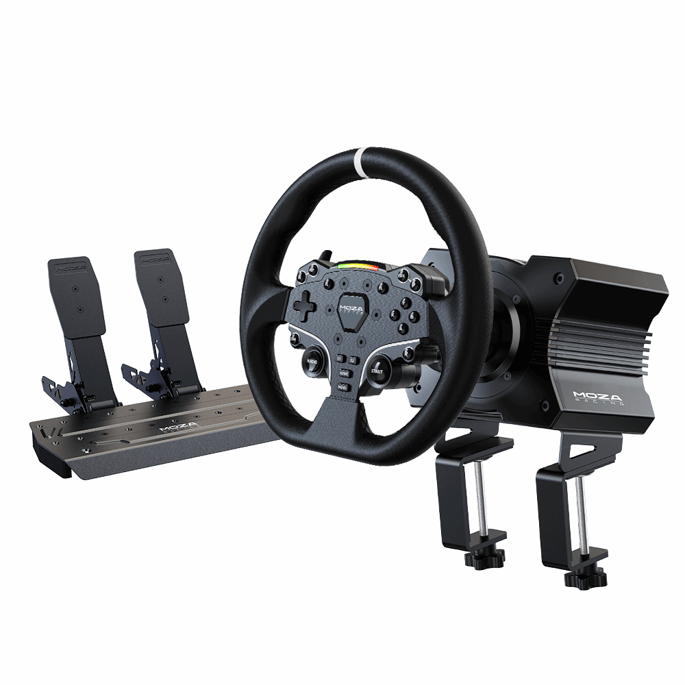 Moza Racing R5 Bundle (R5 Direct-drive Wheelbase ES Steering Wheel Sr-p Lite Pedal) - PC - Gaming Zubehoer Rs20