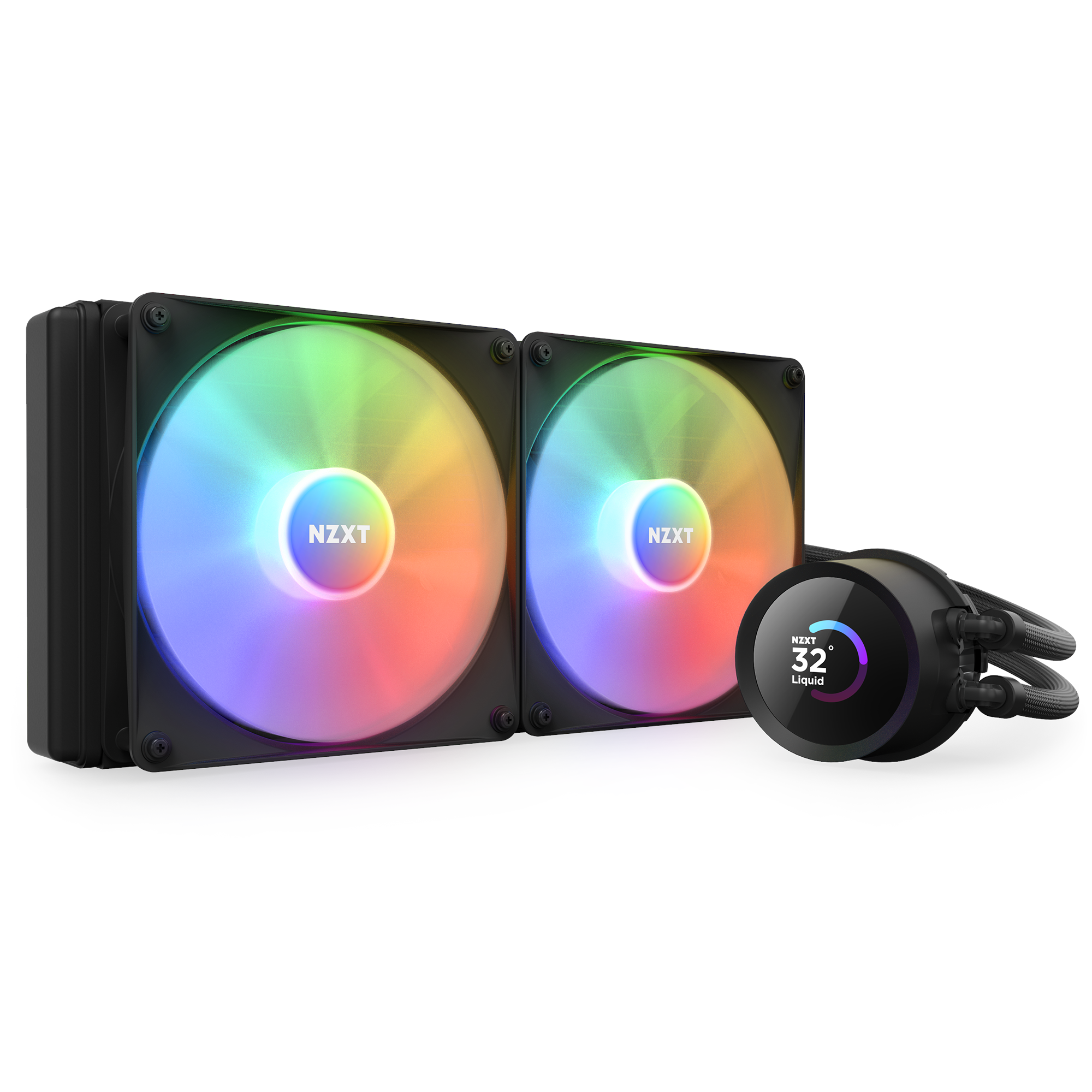 Nzxt Kraken 280 Black Rgb - Cpu-wasserkühlung - Max 32 Dba - Cpu Kuehler Schwarz Mit Rgb-licht Rl-kr280-b1