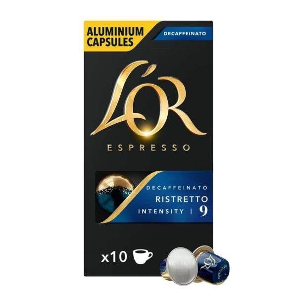 L'or Capsules Ristretto Decaffeinata - 10 Pcs - Kaffeezubereitung Schwarz 4028736