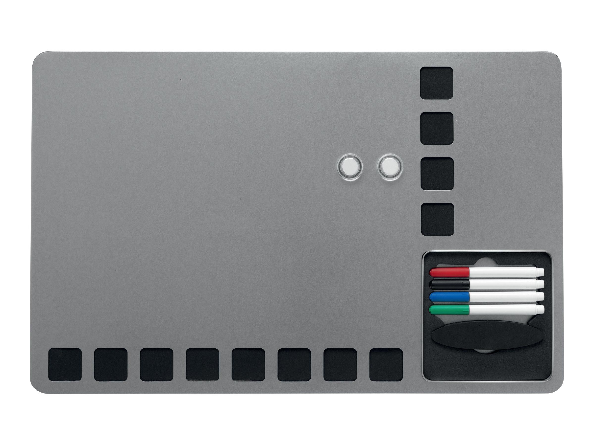 Nobo Quartet Combo Board - 610 x 390 mm - Black Silver - Konferenz Und Praesentation