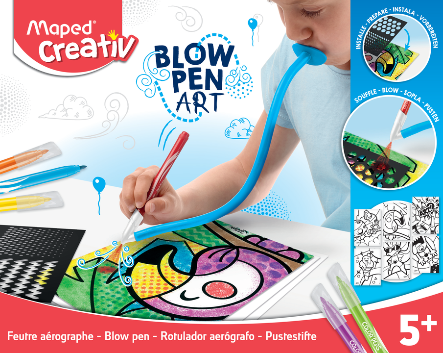 Maped Creativ Blowpen Art - Pop'art - Utensilien Zum Schreiben Und Zeichnen