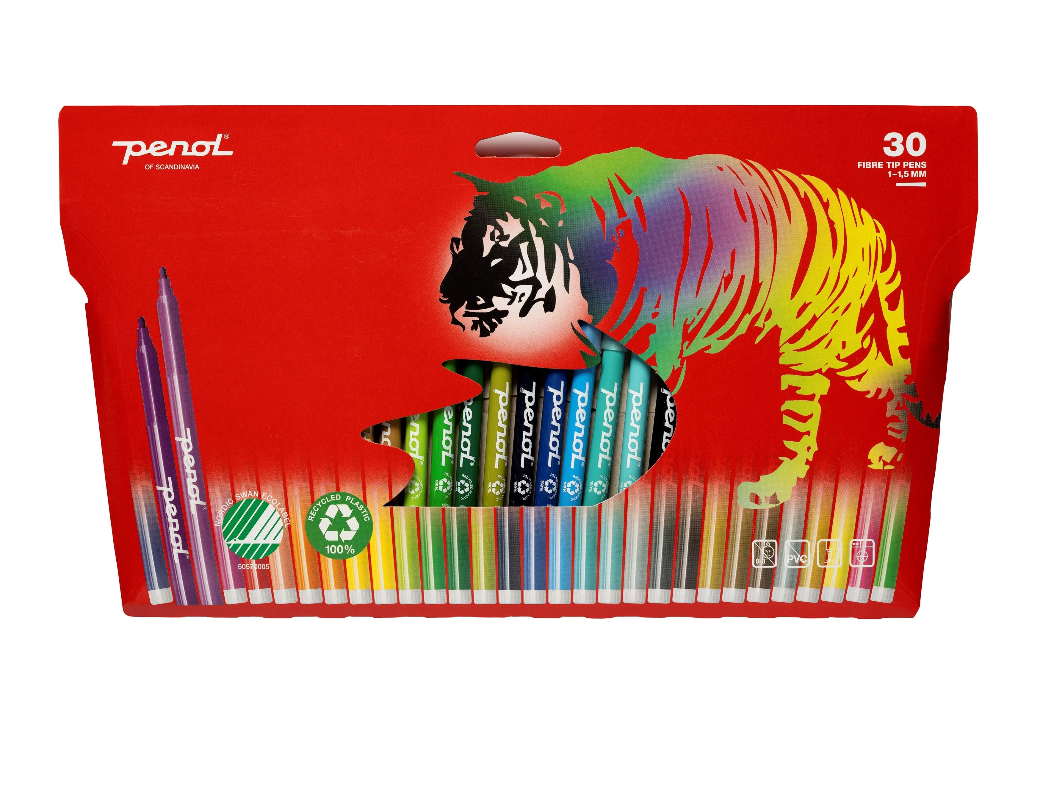 Penol Fibre Tip Pens X30 - Utensilien Zum Schreiben Und Zeichnen 16000003