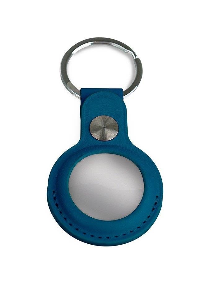 Light Solutions Airtag Key Ring - Leather - Navy Blue - Handys Anderes Zubehoer 5714255006865