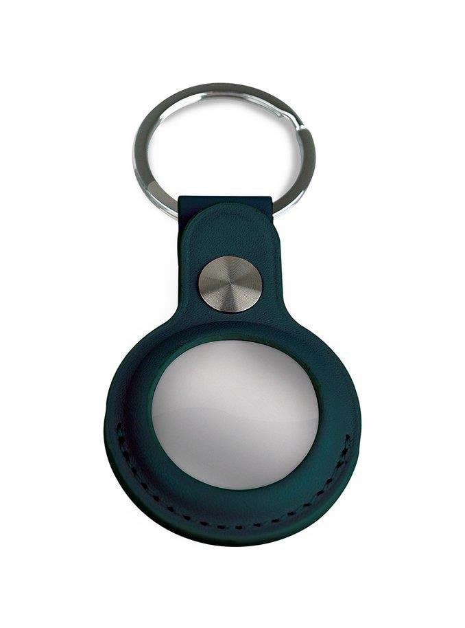 Light Solutions Airtag Key Ring - Leather - Green - Handys Anderes Zubehoer