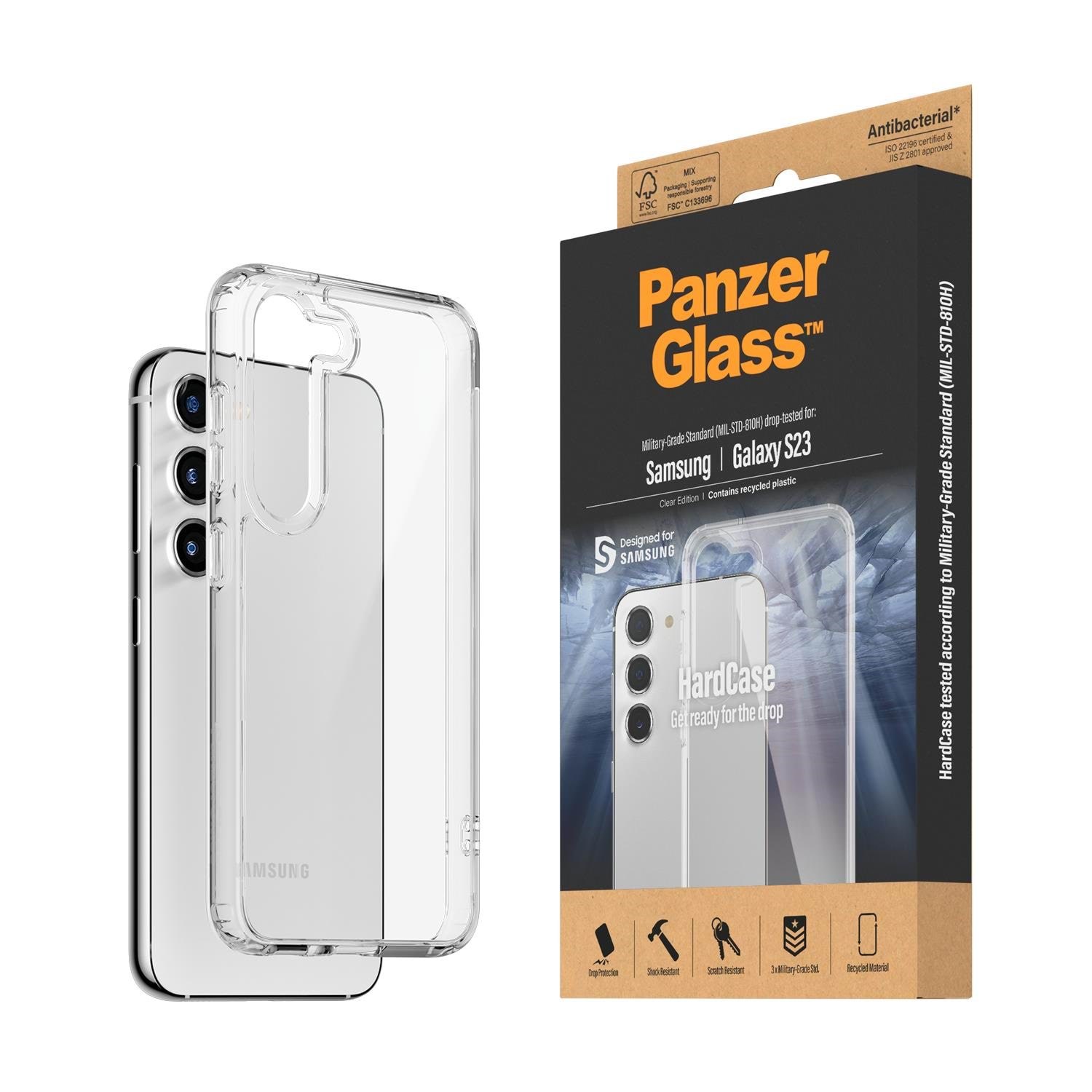 Panzerglass Hardcase Samsung Galaxy S23 | Transparent - Handys Cover Cases