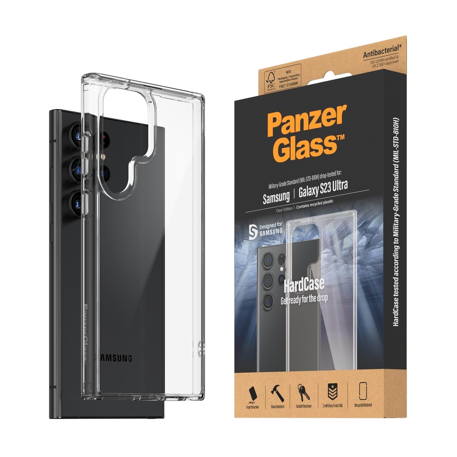 Panzerglass Hardcase Samsung Galaxy S23 Ultra | Transparent - Handys Cover Cases