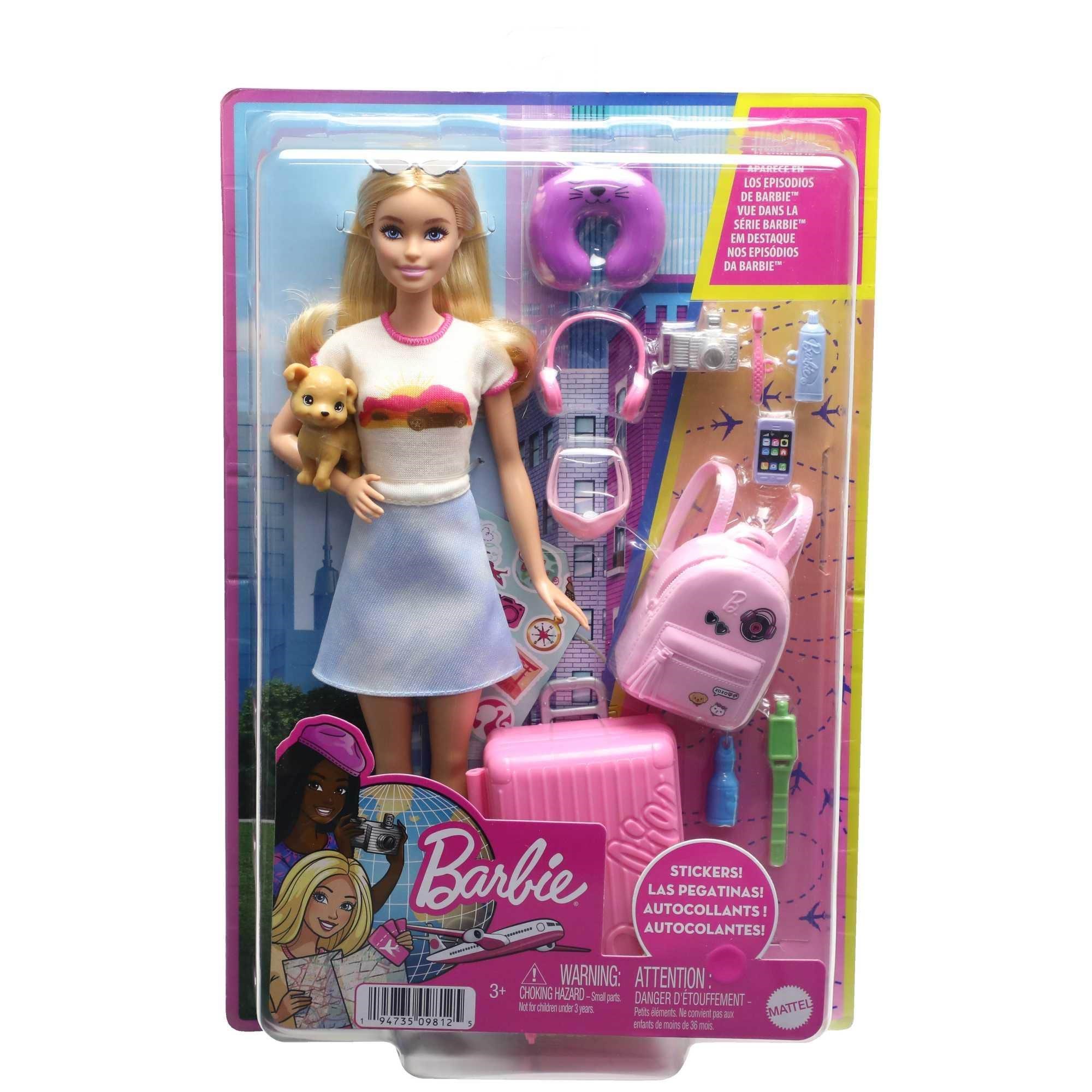 Barbie Travel Set With Puppy - Dolls Accessories Hjy18