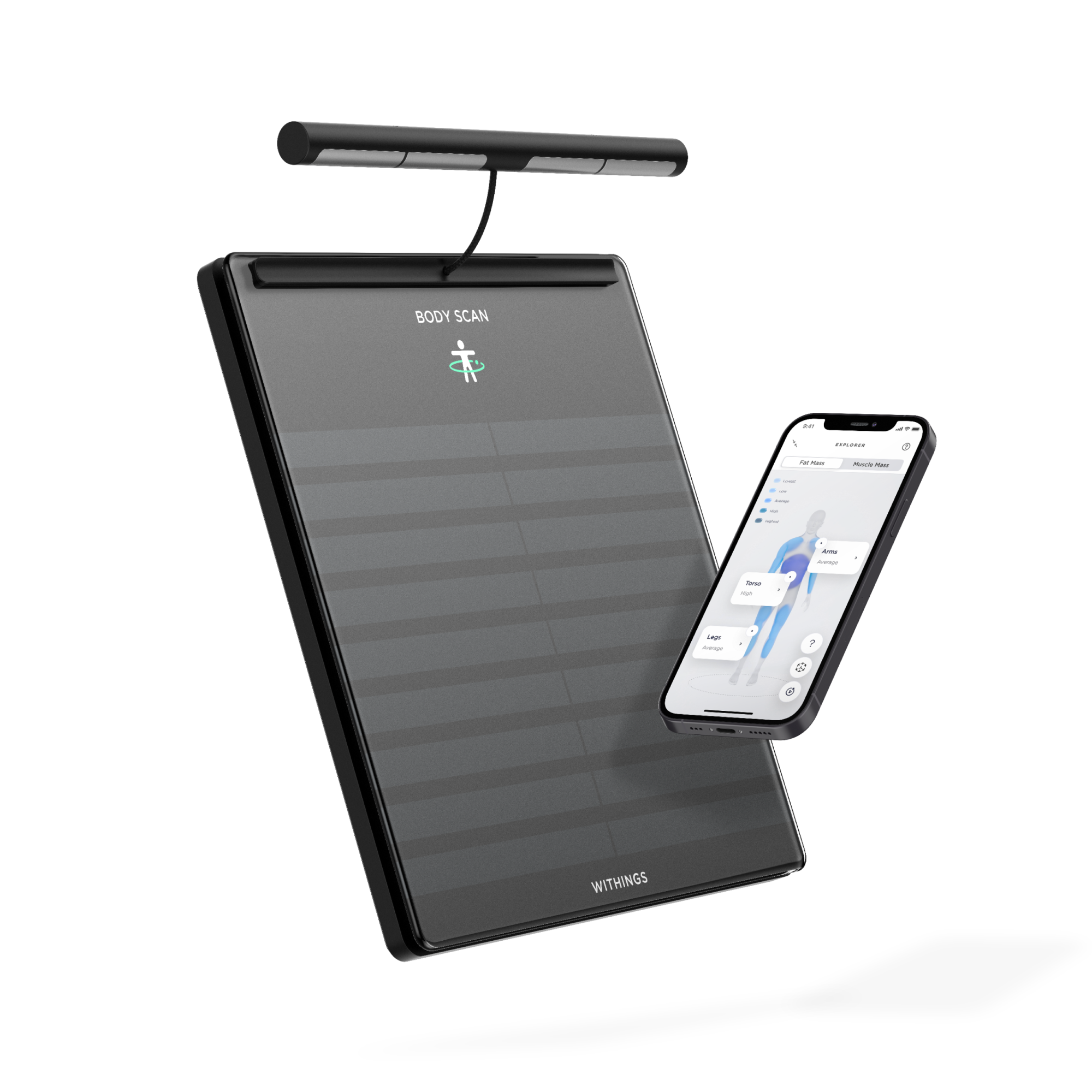 Withings Analysewaage Body Scan - Black - Personenwaagen