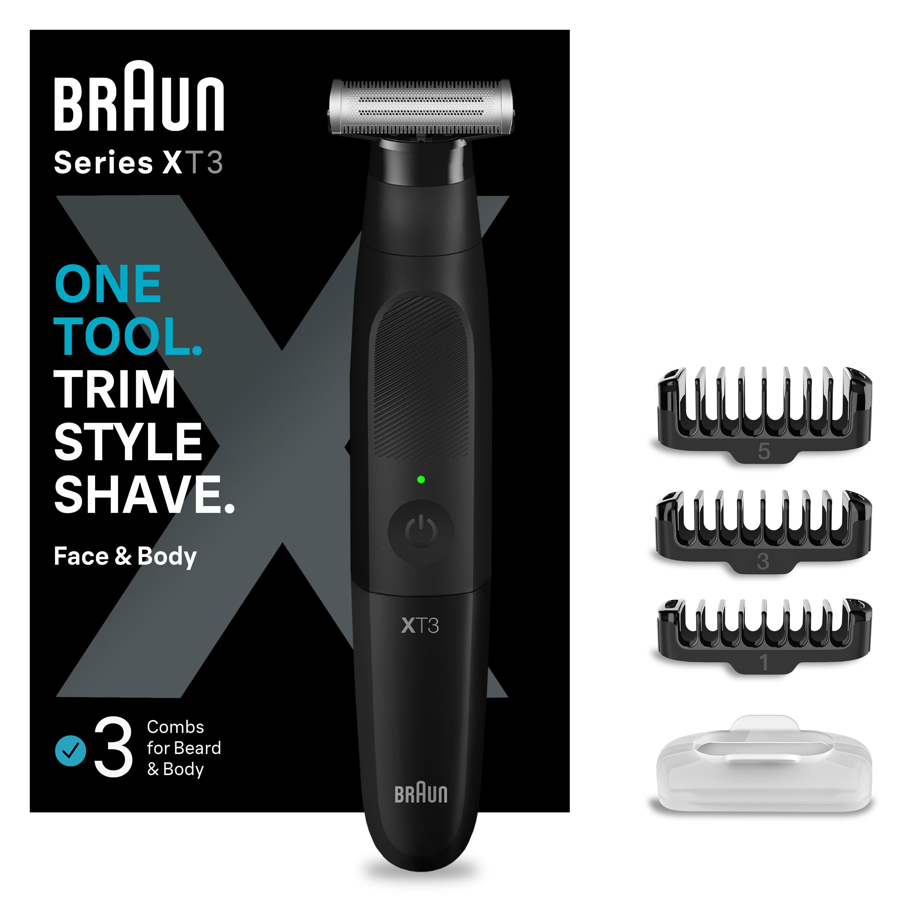 Braun Body Trimmer Styler Xt3100 Black - Haarschneidegeraete 7500435206327