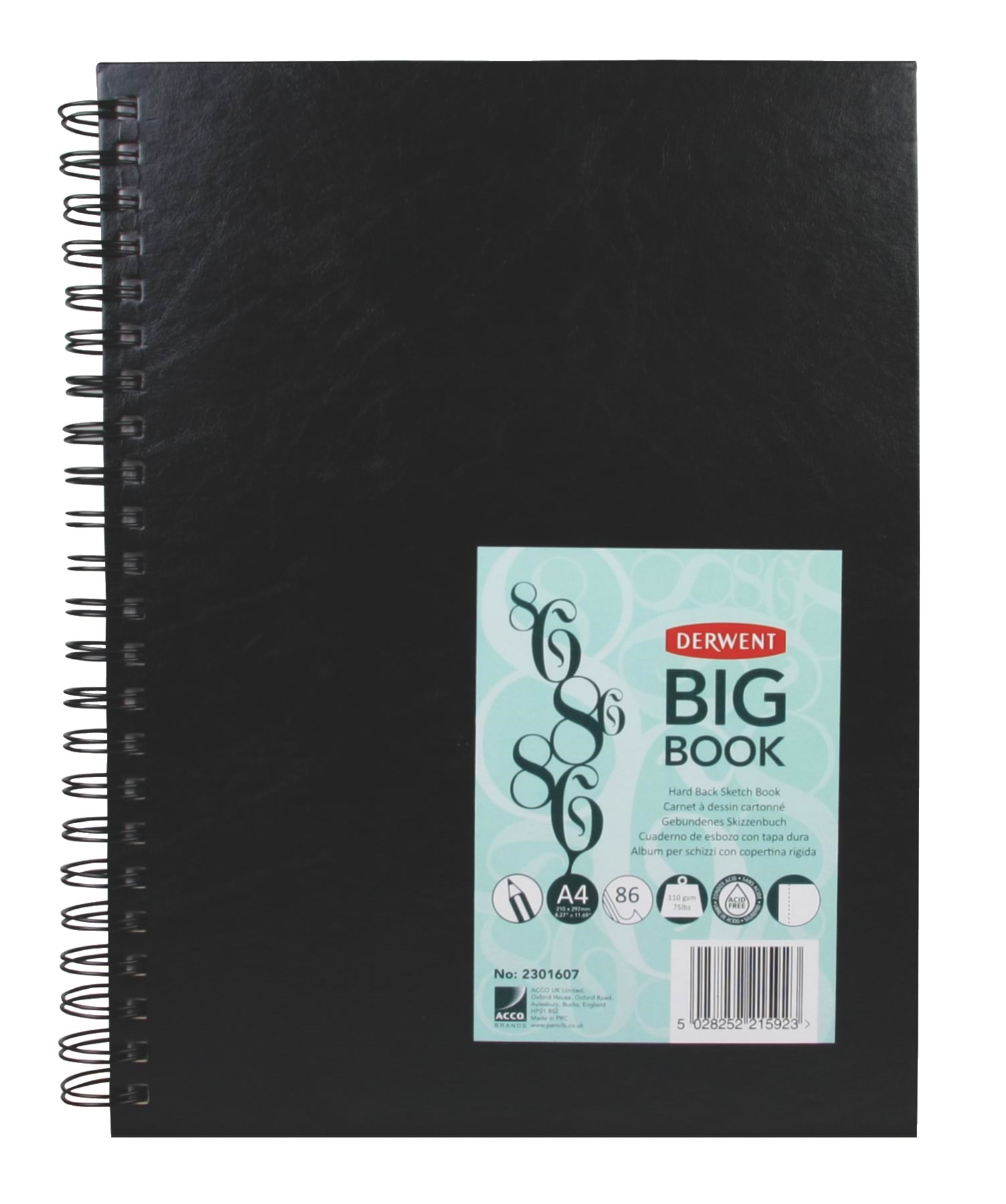 Derwent A4 Big Book Wire Bound - Utensilien Zum Schreiben Und Zeichnen 2301607