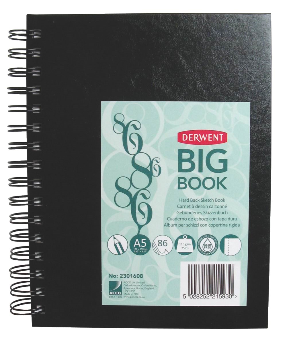 Derwent A5 Big Book Wire Bound - Utensilien Zum Schreiben Und Zeichnen