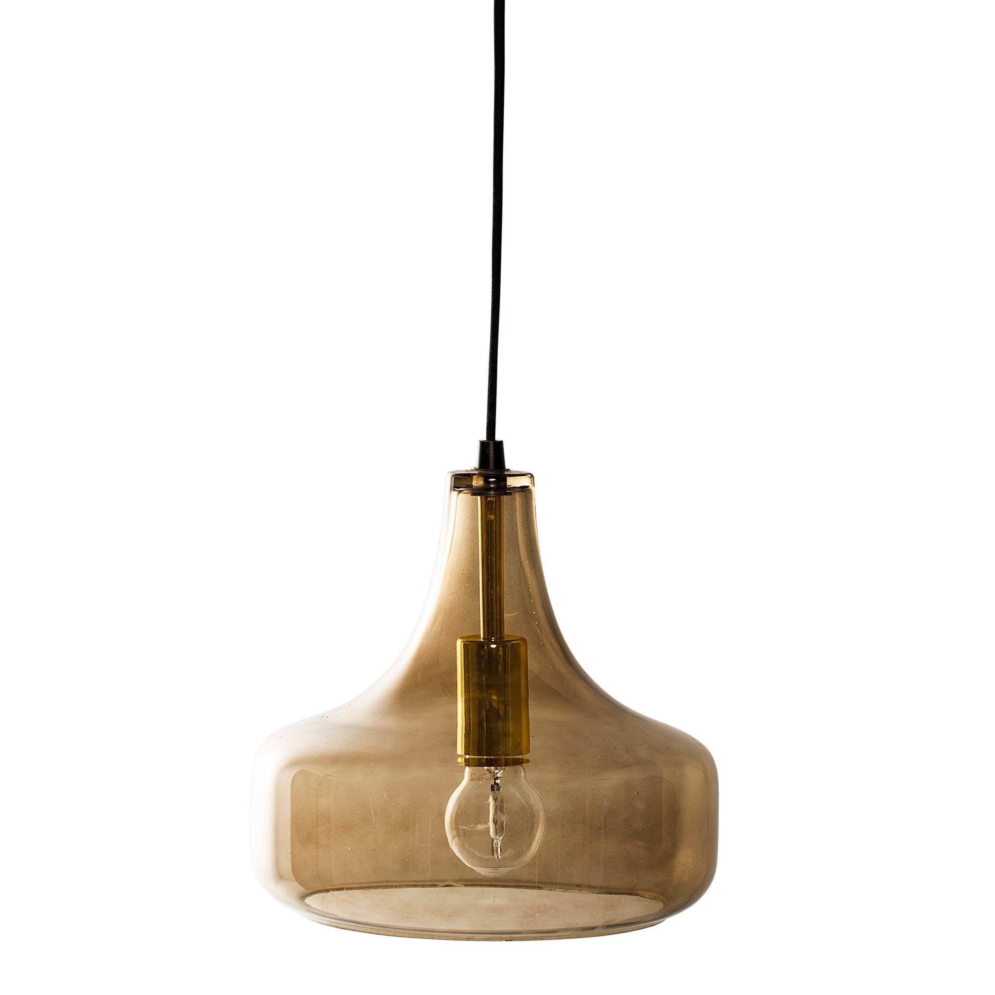 Bloomingville Pendel Glass Ø 25.5 cm - Brown - Lampen
