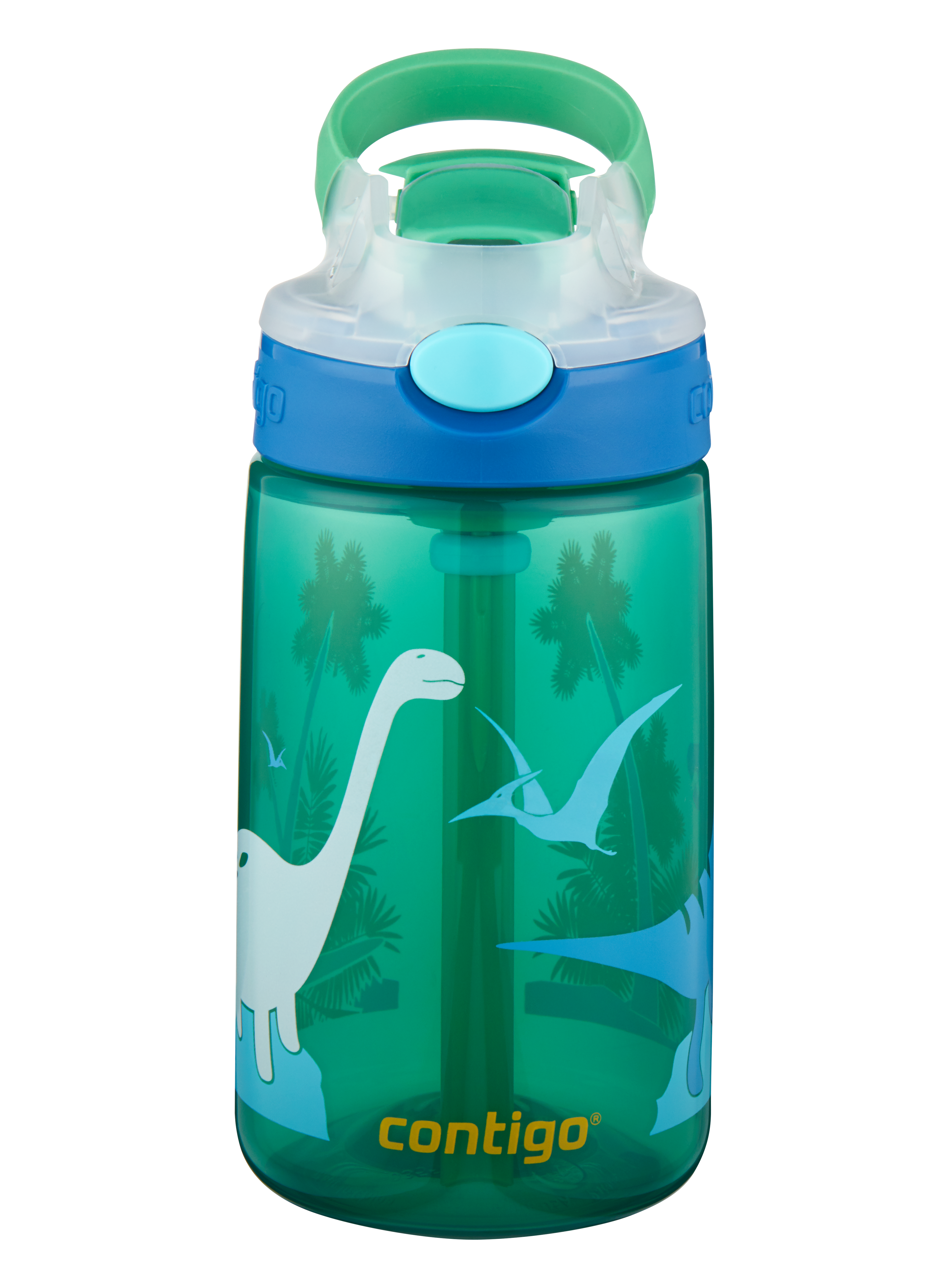 Contigo Gizmo Flip Green Jungl Dino 420ml - Kuechenzubehoer