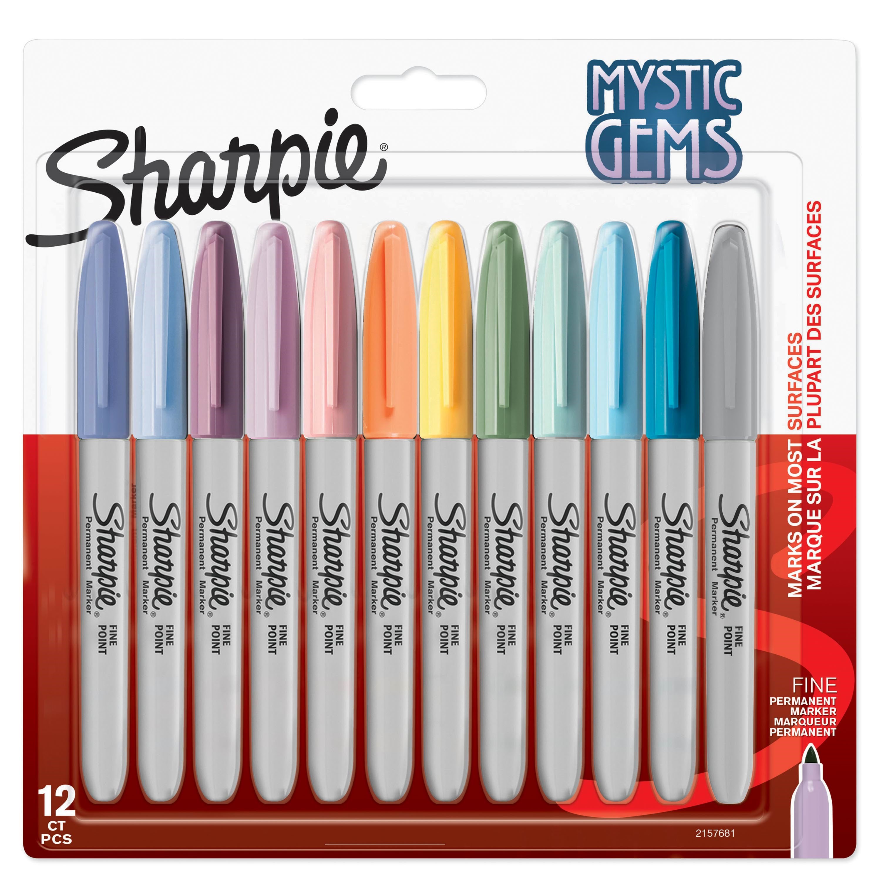 Sharpie Permanentmarker | Mystic Gem Special Edition | Feine Spitze | Verschiedene Farben | 12 Stück - Utensilien Zum Schreiben Und Zeichnen 2157681