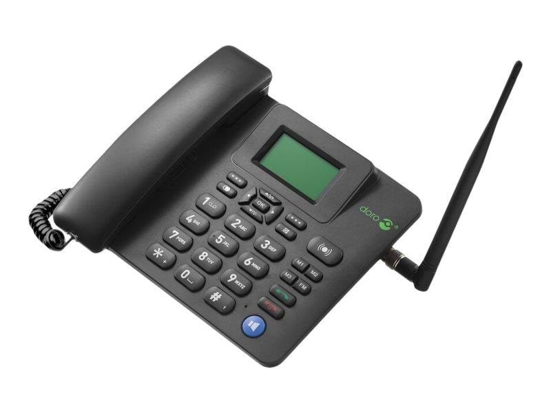 Doro 4100h - Black - 4G Fixed Cellular Phone - Handys Smartphones Schwarz 8380