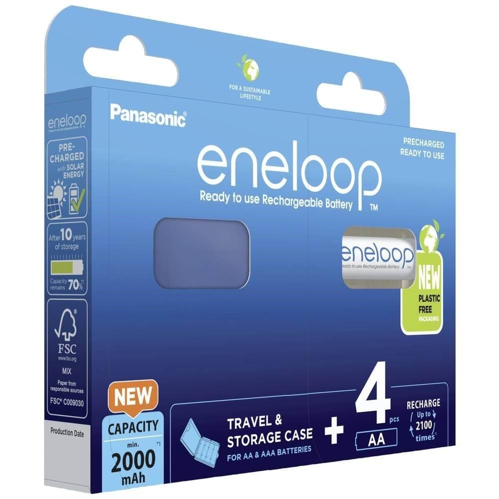 Panasonic Eneloop Bk-3mcde Battery - 4 x AA Type - Nimh - Batterien Und Akkus Bk-3mcdec4be