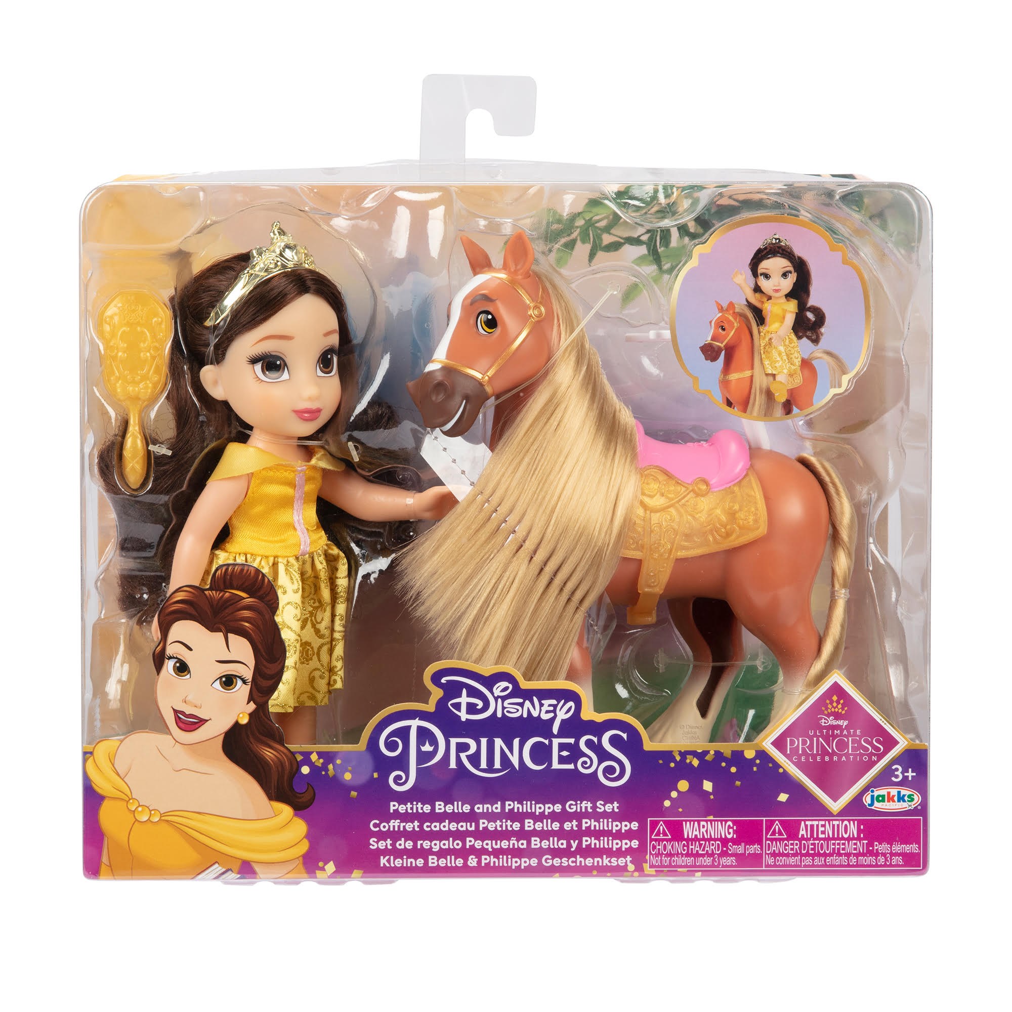 Jakks Disney Princess 15cm Petite Belle & Philippe - Puppen Zubehoer