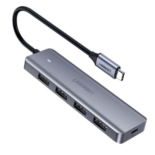 Ugreen 4-in-1 Usb C Hub Usb-hubs - Usb 3.2 - 4 - Silber - Usb Hubs
