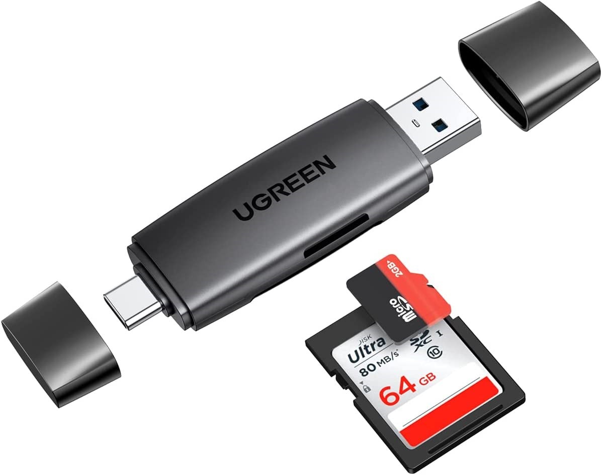 Ugreen Multifunction Card Reader - Black - Speicherkarten Lesegeraetadapter 80191