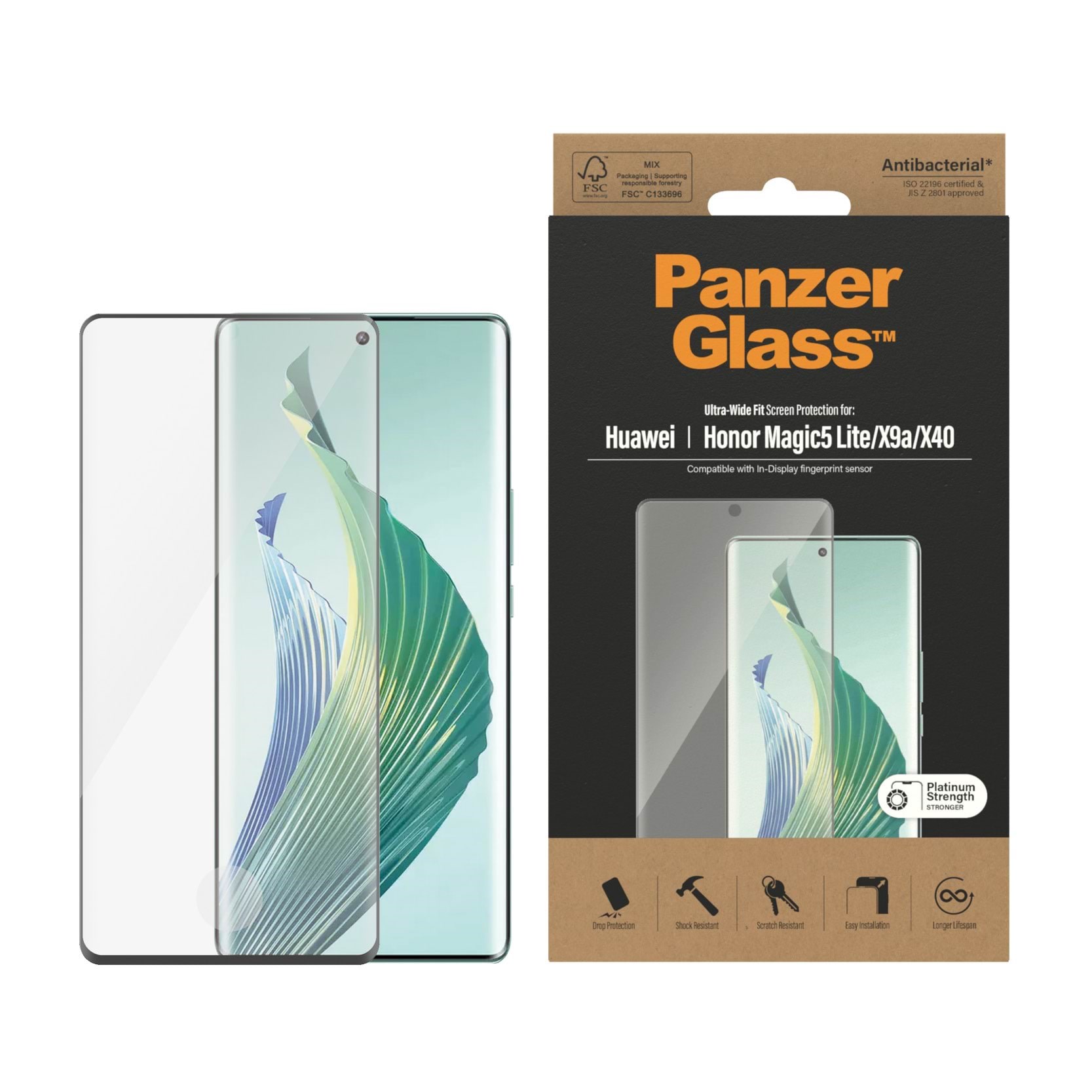 Panzerglass Screen Protector Huawei Honor Magic 5 Lite | Ultra Wide Fit - Handys Schutzfolie