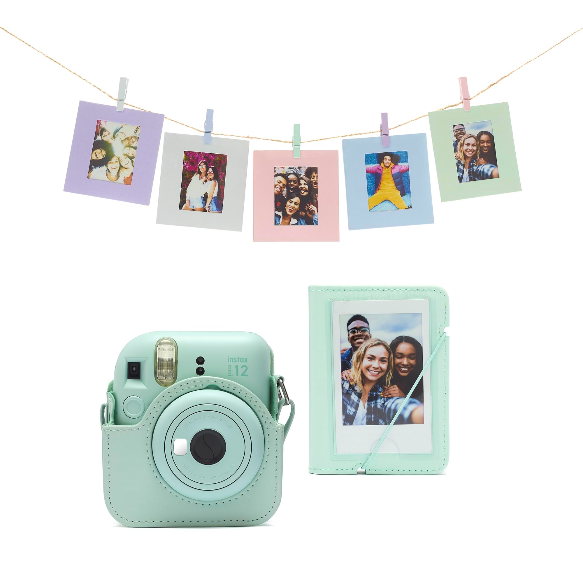 Fujifilm Instax Mini 12 Accessory Kit - Mint Green - Foto Video Zubehoer 70100157479