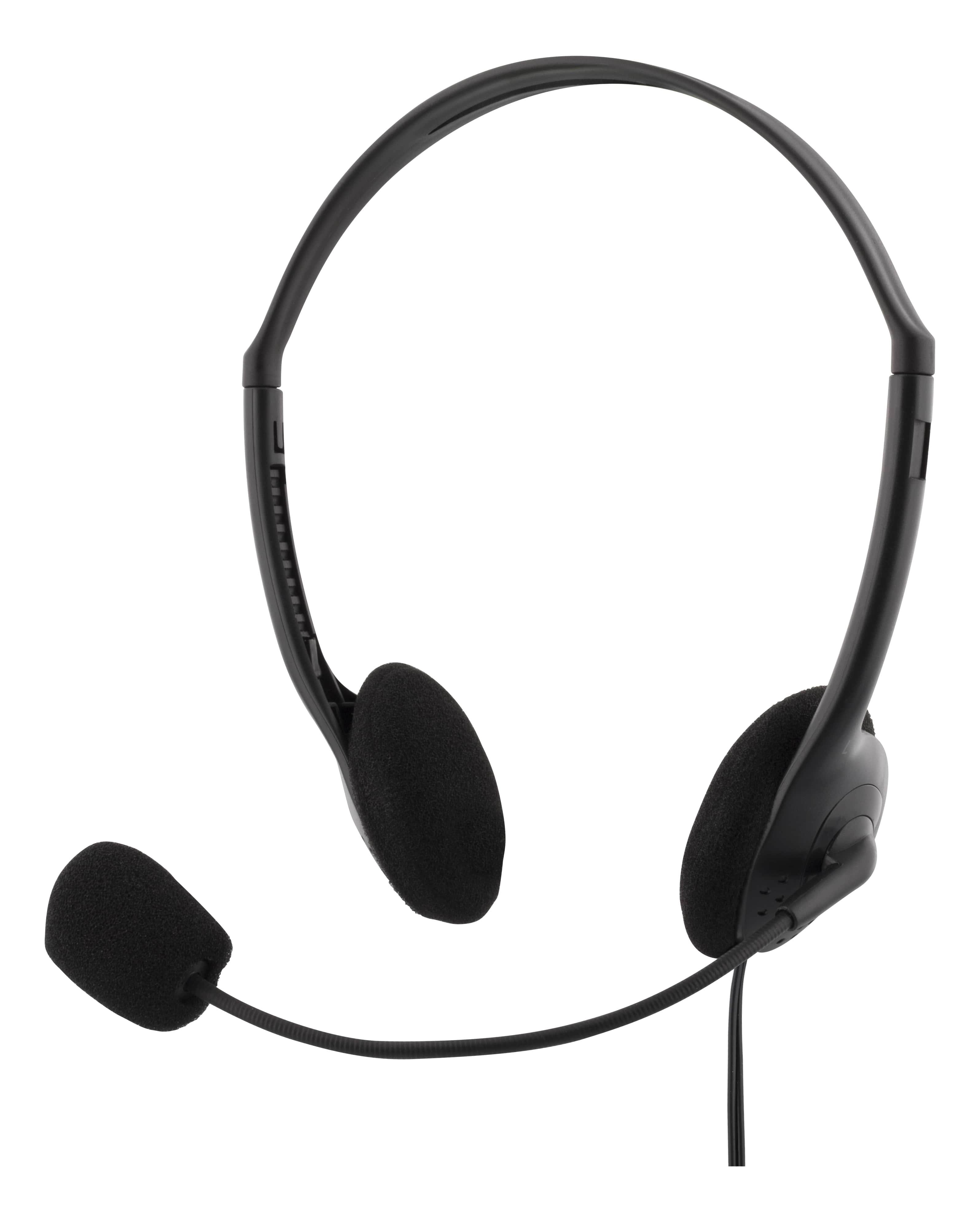 Kopfhörer - Deltaco Stereo Headset On-ear Microphone - Kopfhoerer/headsets