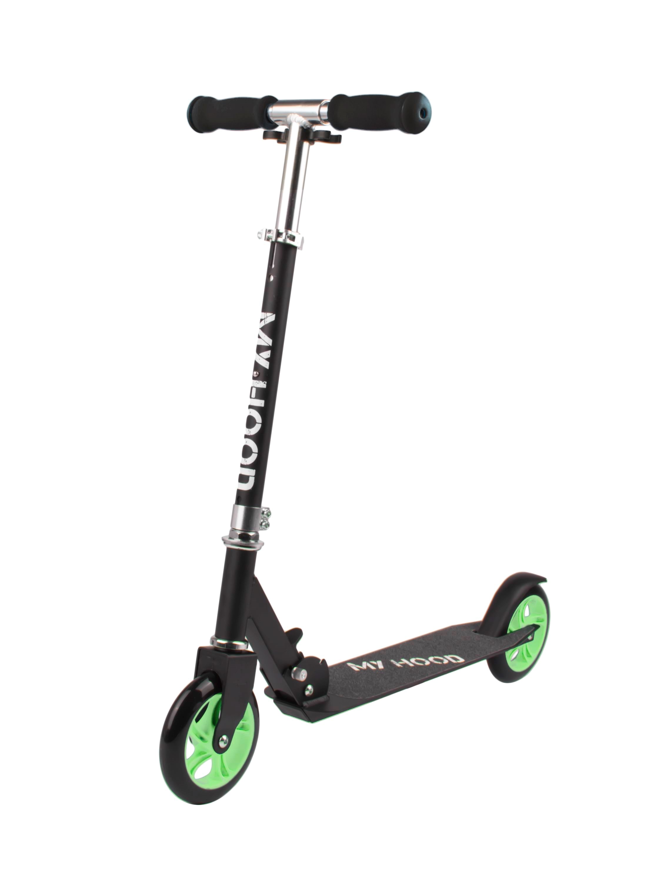 My Hood 145 Scooter - Black/green - Rutscherautos Und Laufraeder