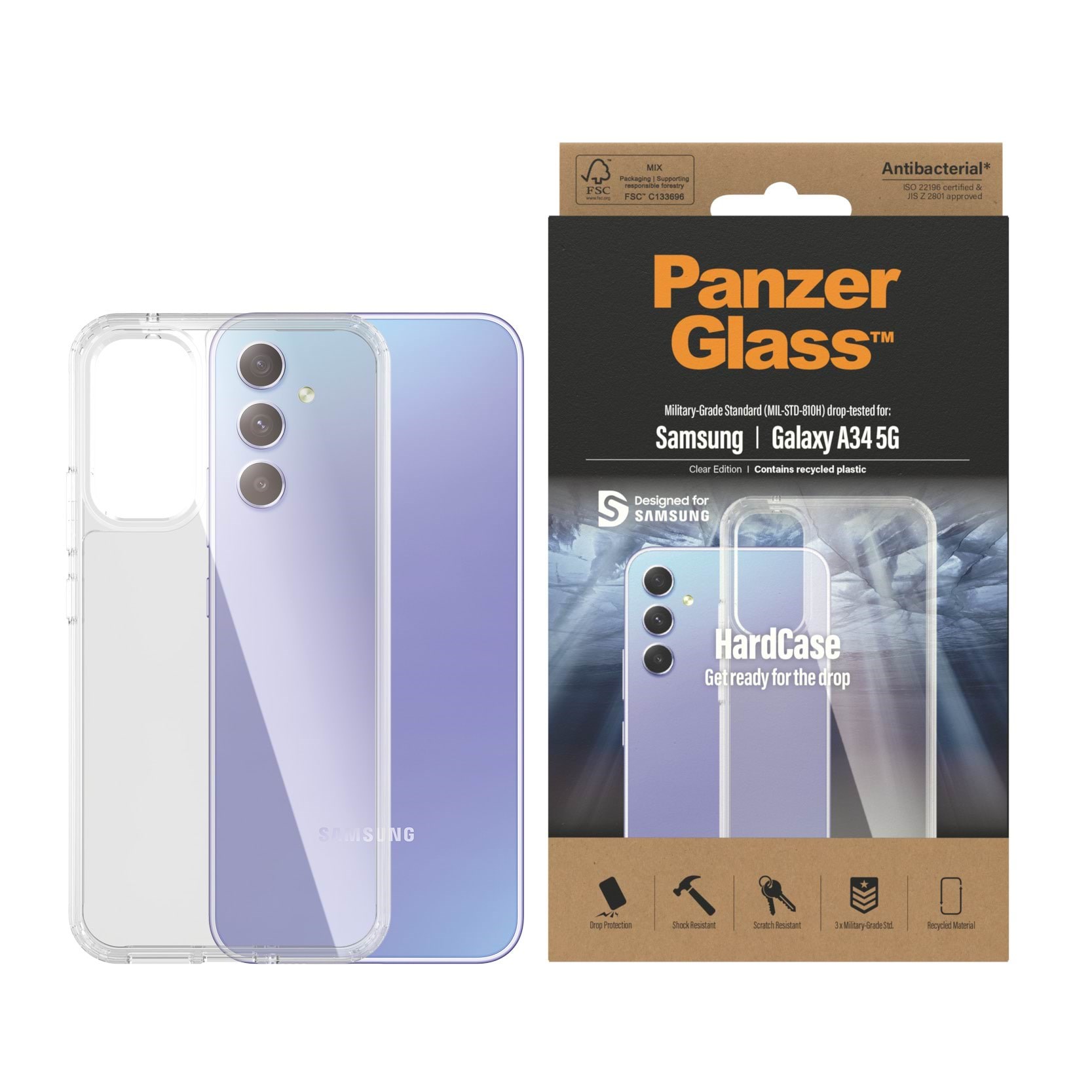 Panzerglass Hardcase For Samsung Galaxy A34 5G - Handys Cover Cases Panzer0444