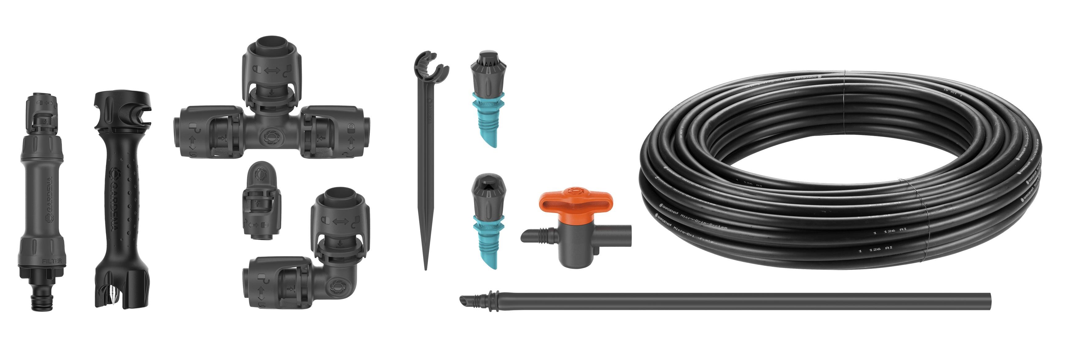 Gardena Tropfbewässerung Set Gemüse-/blumenbeet (40 m²) - Gartenbewaesserung