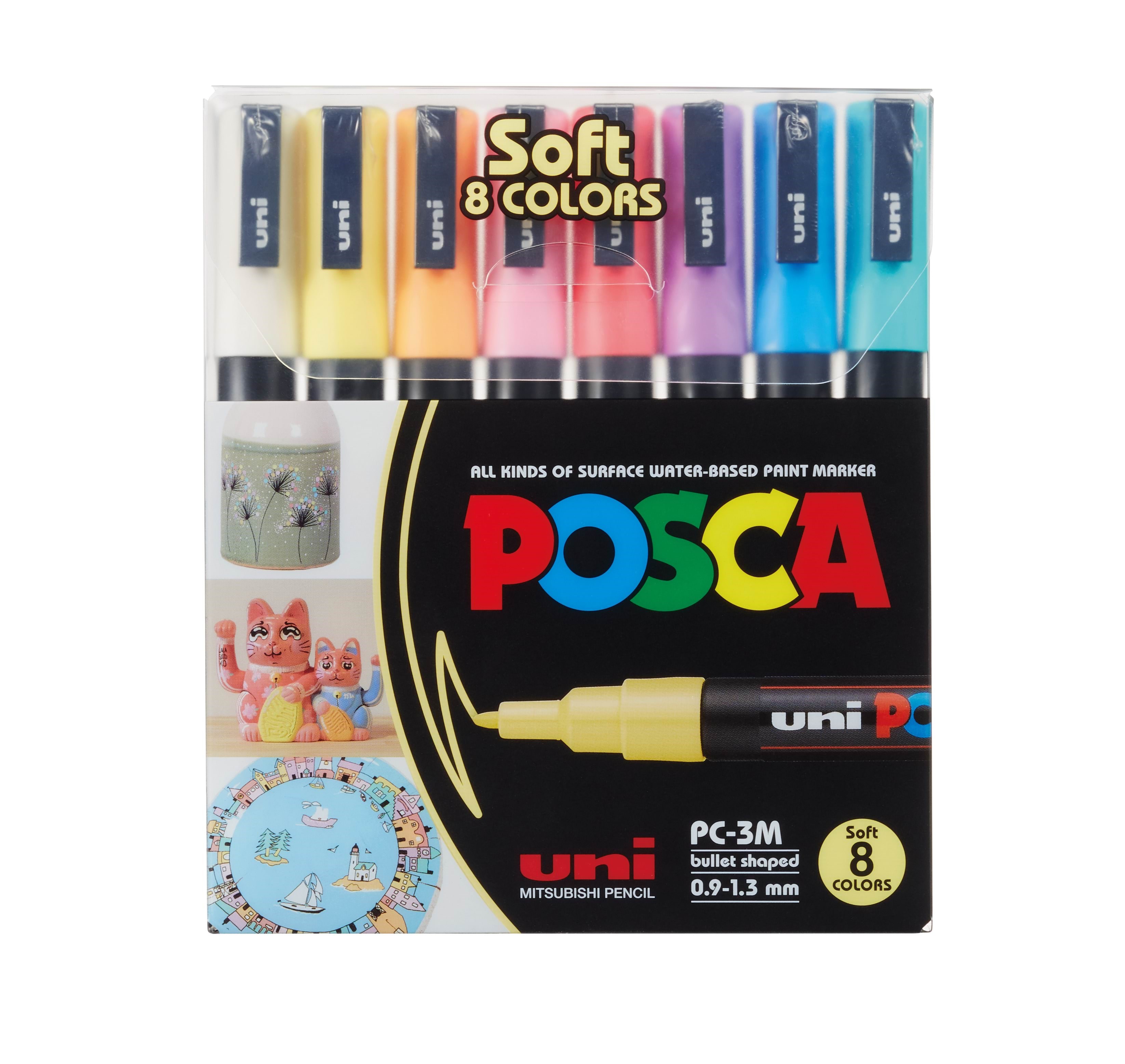 Posca Pc-1m - 8 Colours - Hobby Zubehoer 401612