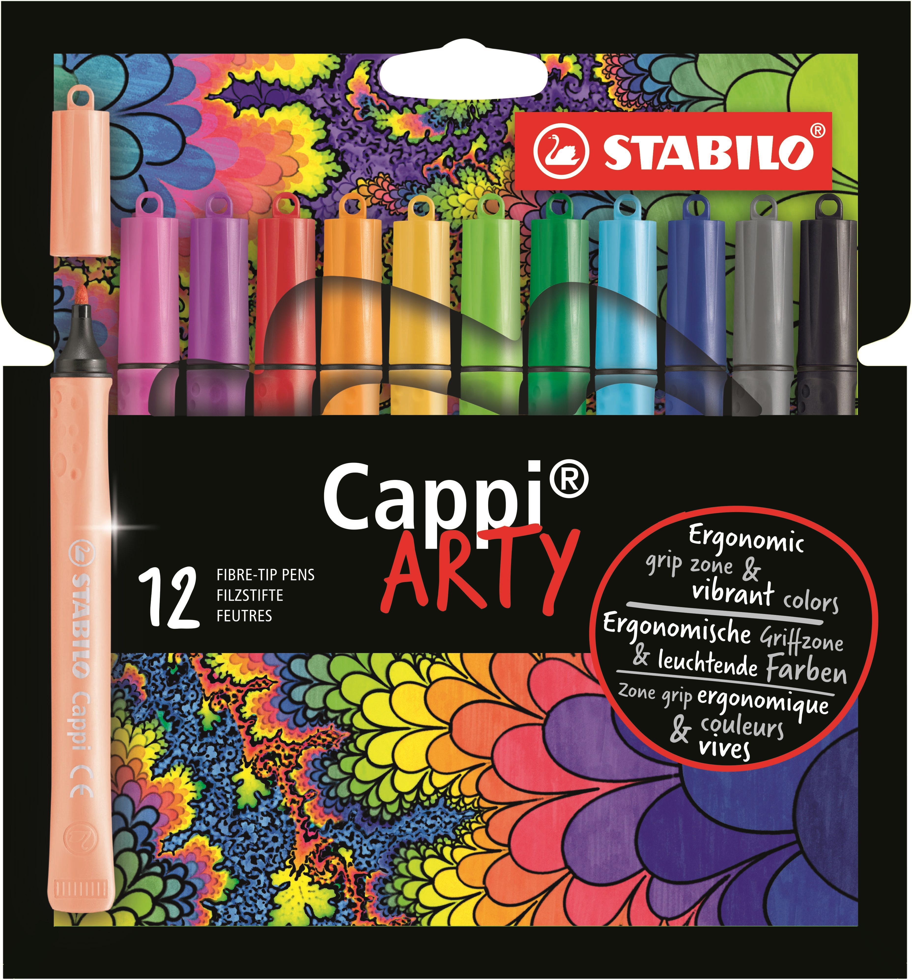 Stabilo Cappi Arty Wallet of 12 - Hobby Zubehoer