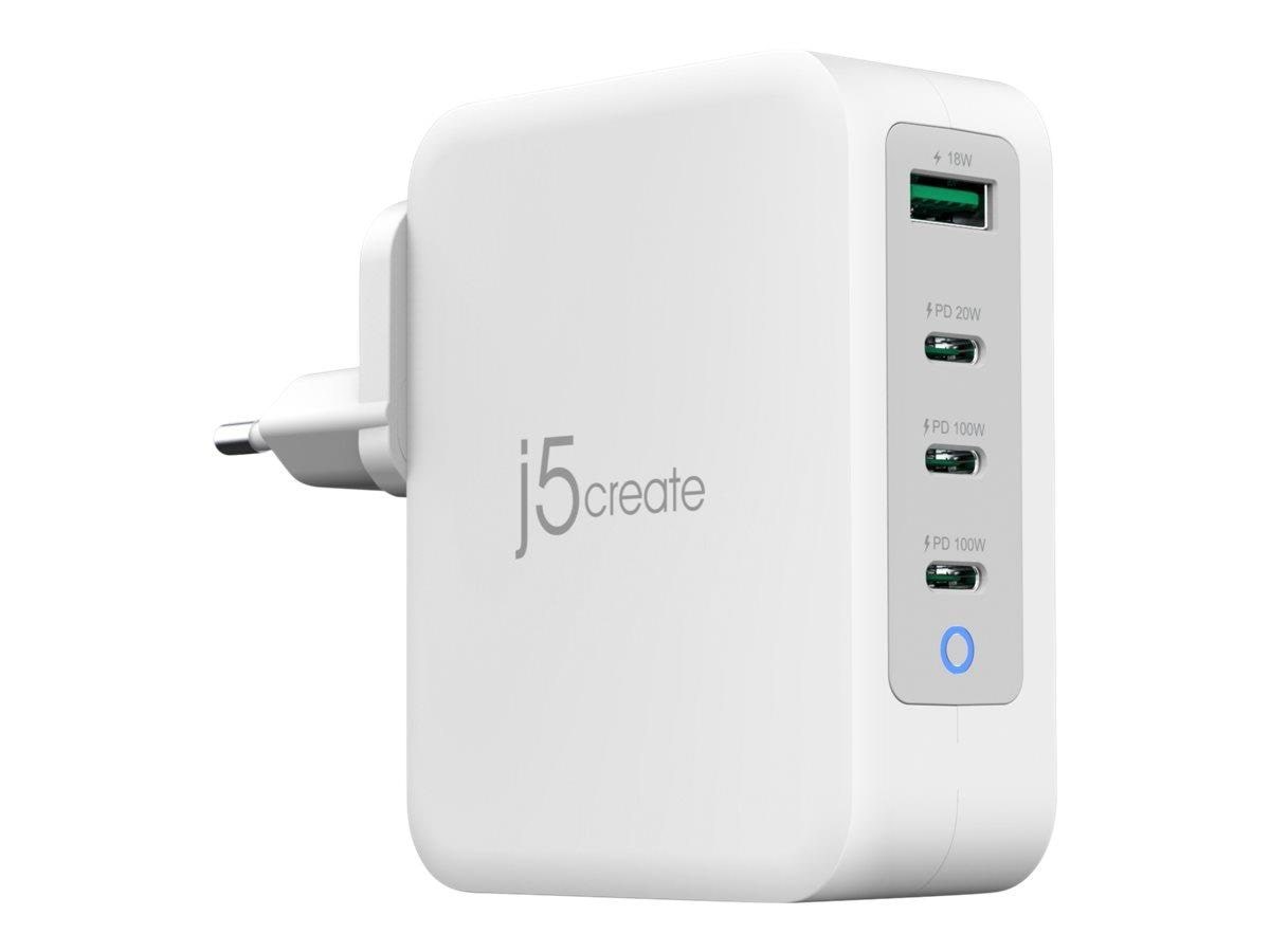 J5create 130w Gan 4-port Charger - Handys Adapter Und Ladegeraete Jup43130e-en