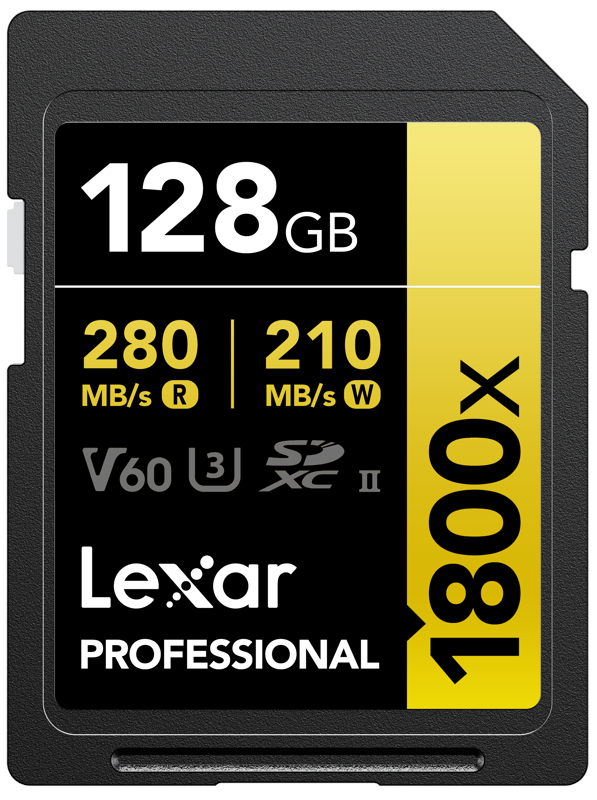 Lexar Professional Gold 1800x SD - 280mb/s - 128gb - Speicherkarten Lsd1800128g-bnnng