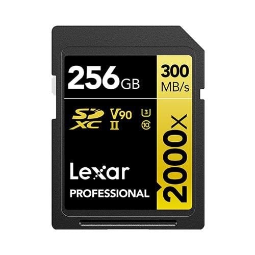 Lexar Professional Gold 2000x SD - 300mb/s - 256gb - Speicherkarten