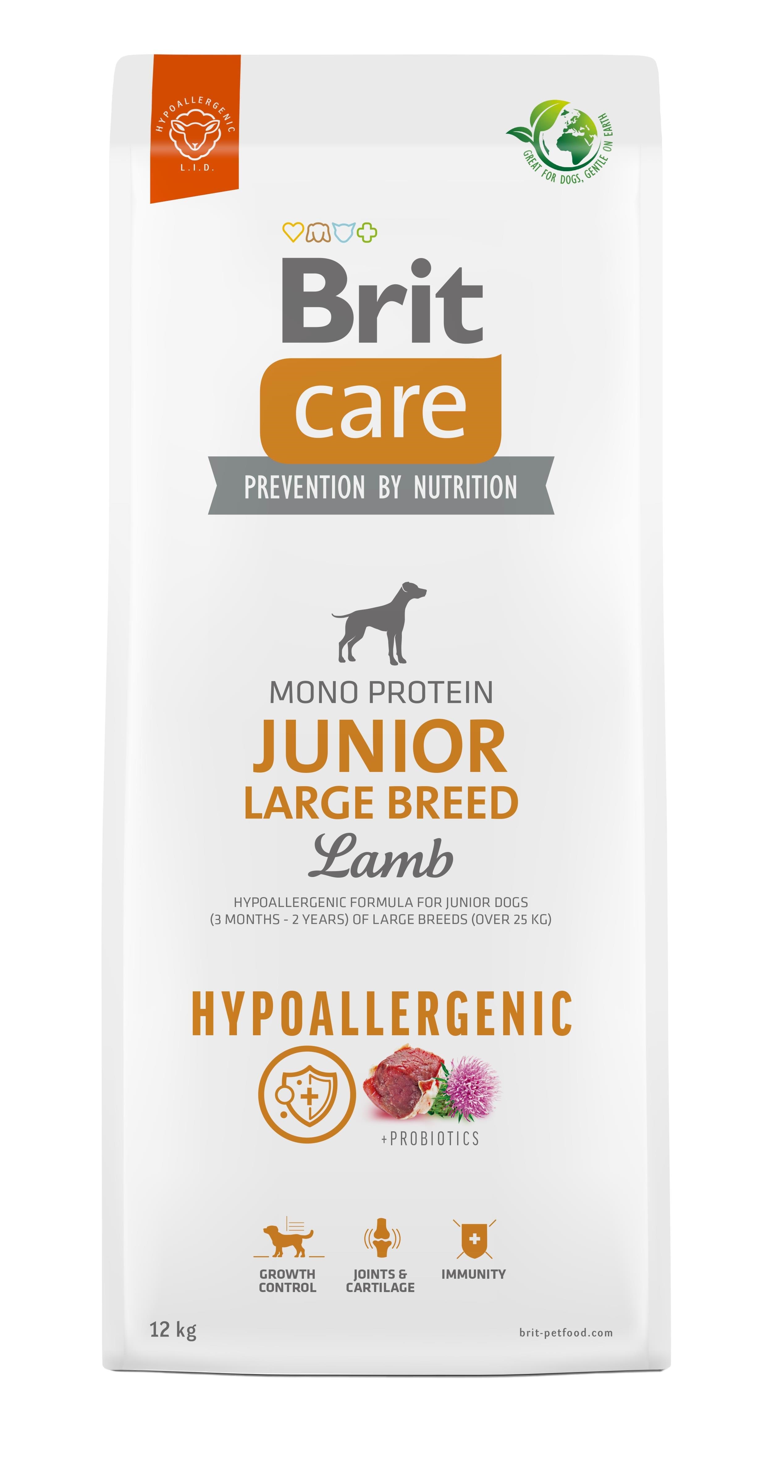 Brit Care Dog Hypoallergenic Junior Large Breed Lamb 12kg - Hunde Bh3511200