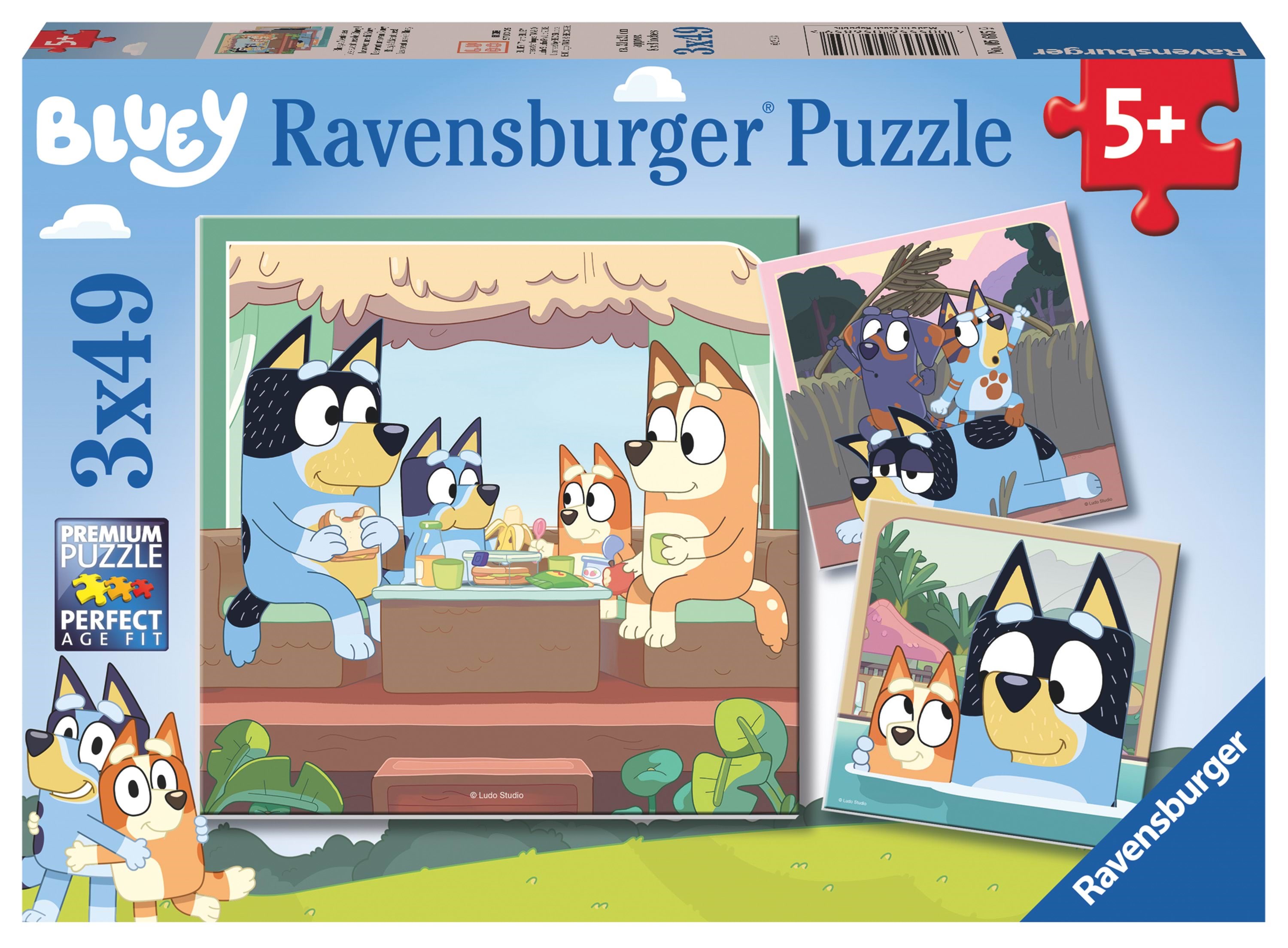 Ravensburger Bluey 3x49p - Puzzle