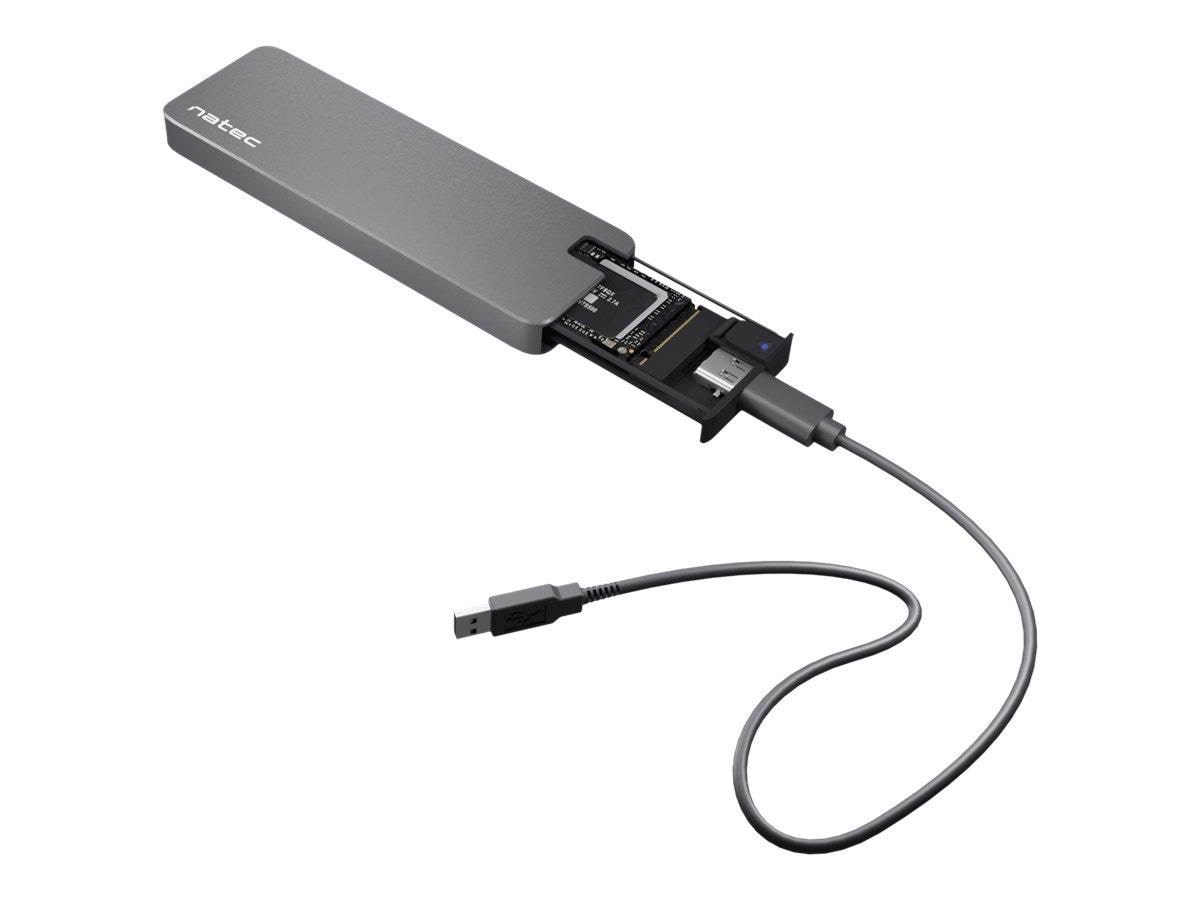 Natec Rhino - Storage Enclosure - M.2 Nvme Card / Pcie (Nvme) - Usb 3.2 (Gen 2x1) - Festplatten Zubehoer Nkz-1953