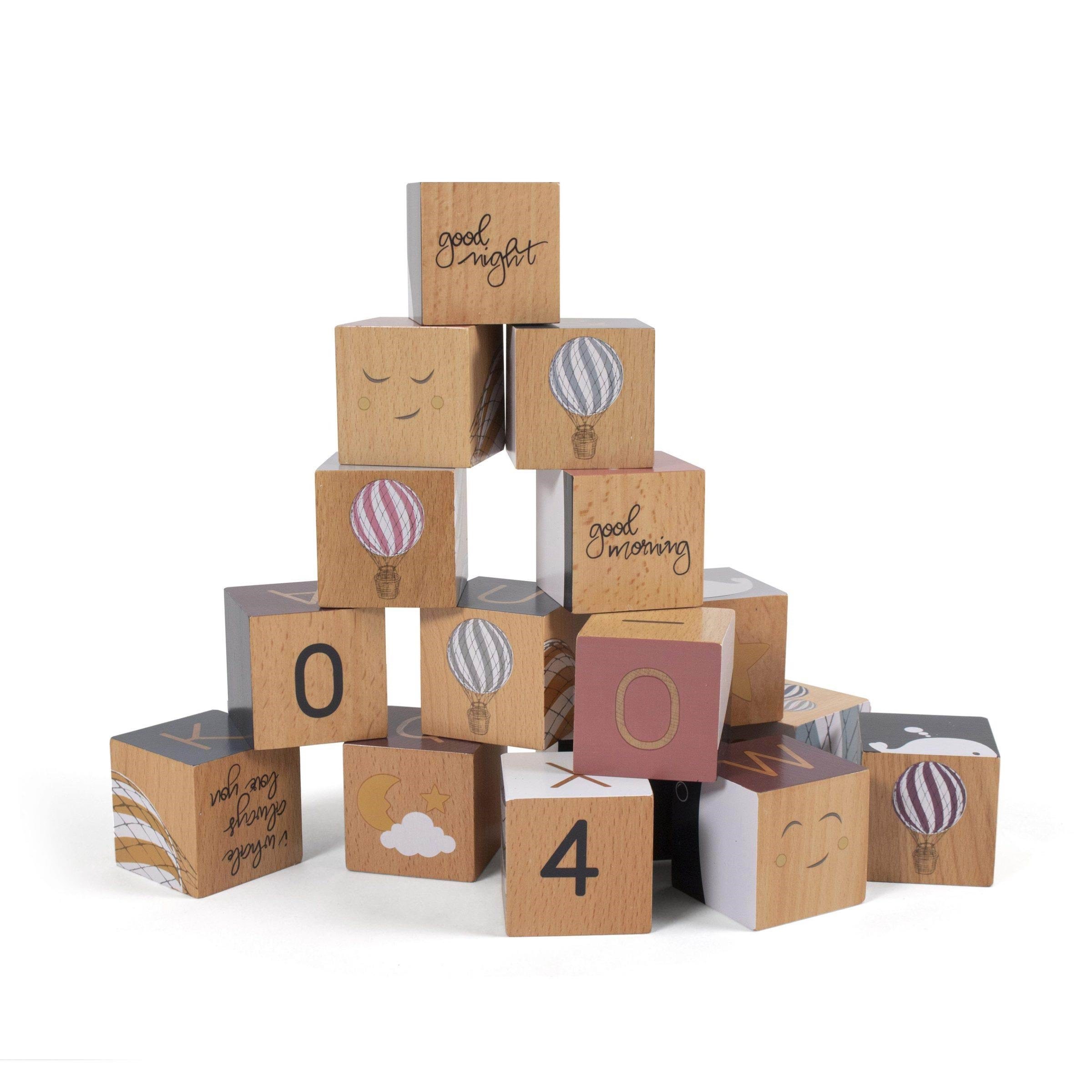 Filibabba Wooden Blocks - Baby Spielzeug