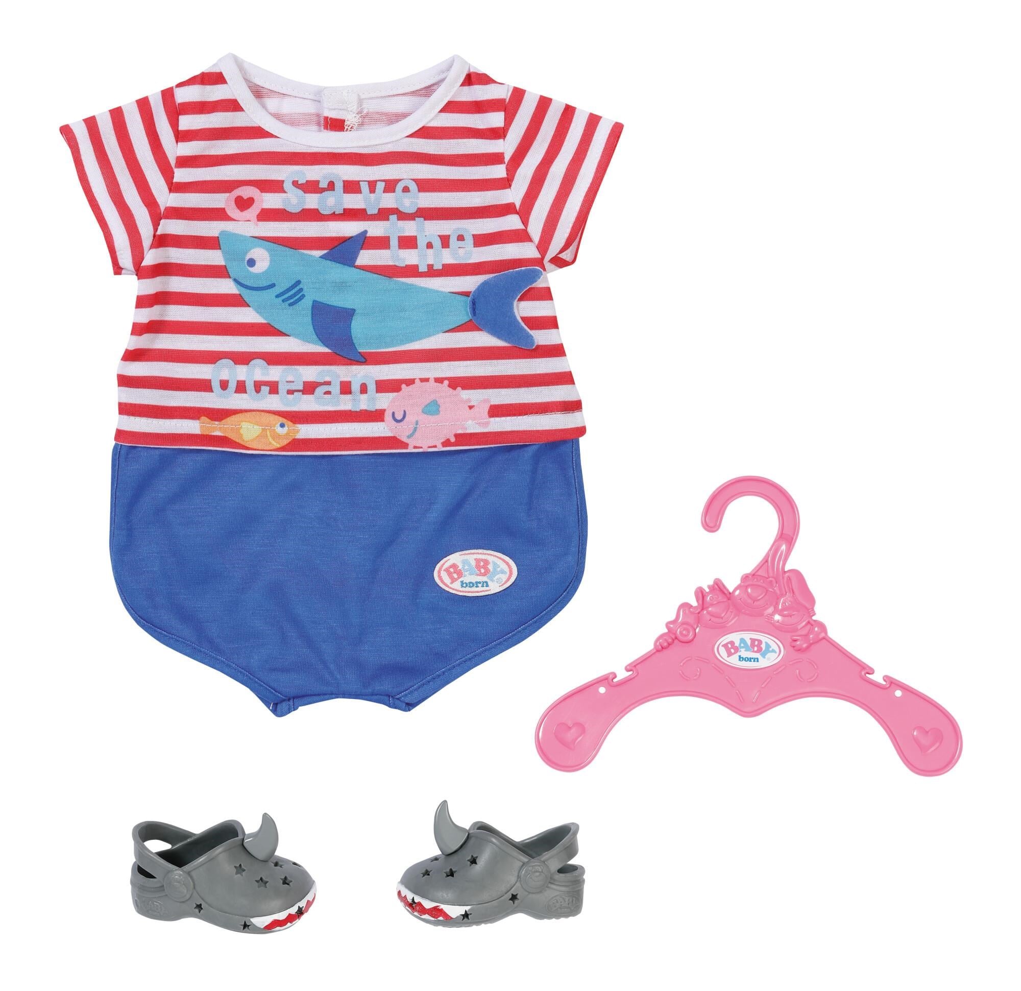 Baby Born Bath Pyjamas Wshoes Blue 43cm - Dolls Accessories 834268