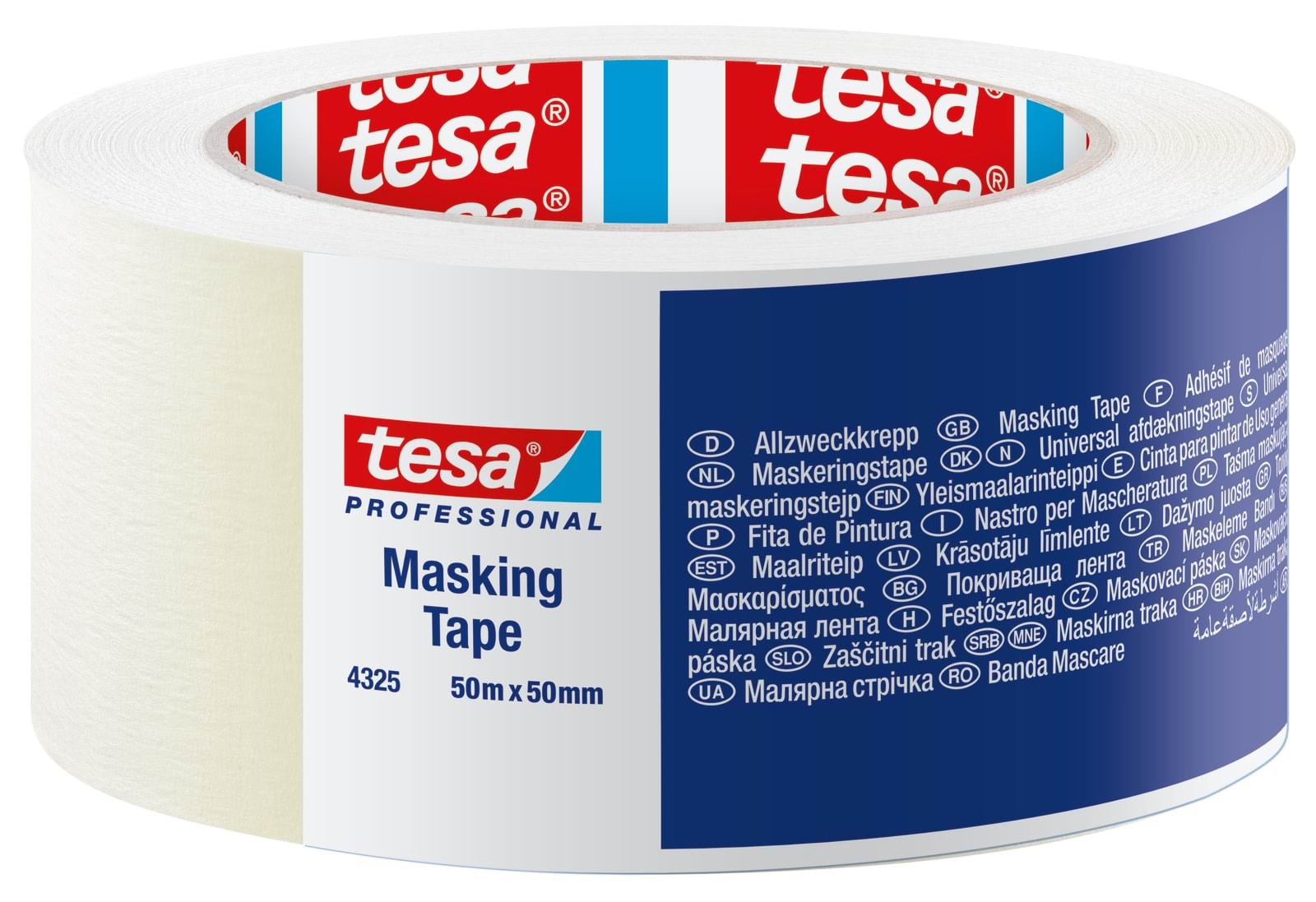 Tesa Masking Tape 50m x 50mm - Klebeband Und Kleber 04325-00004-02