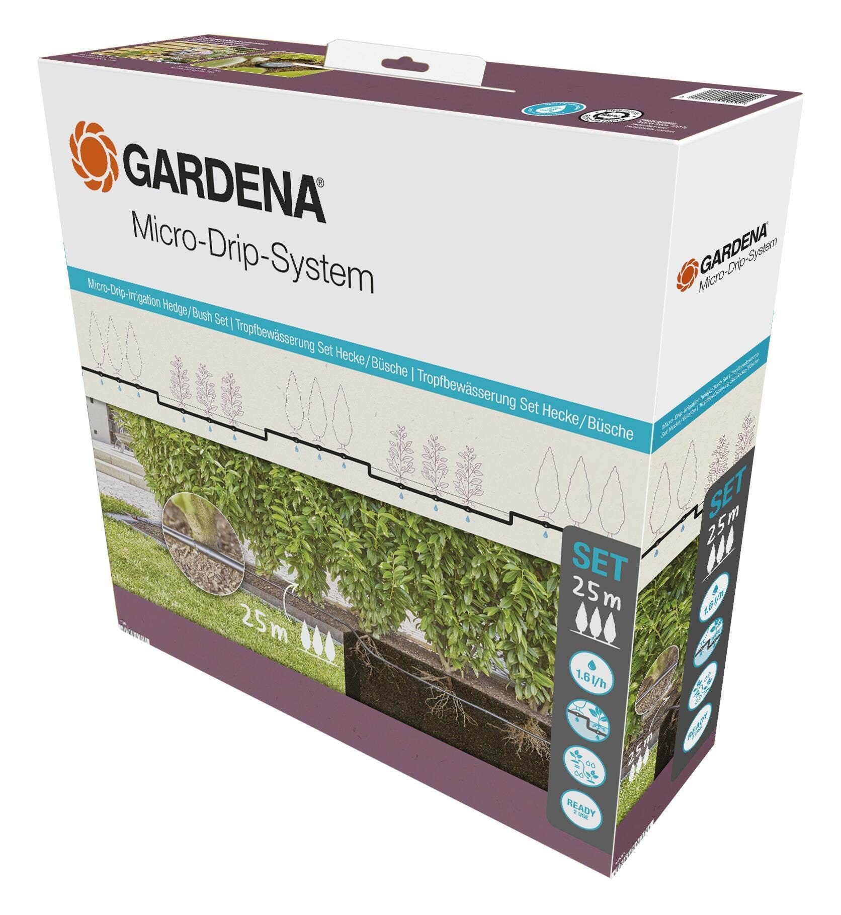 Gardena Tropfbewässerung Hecken/büsche Set (25 m) - Gartenbewaesserung