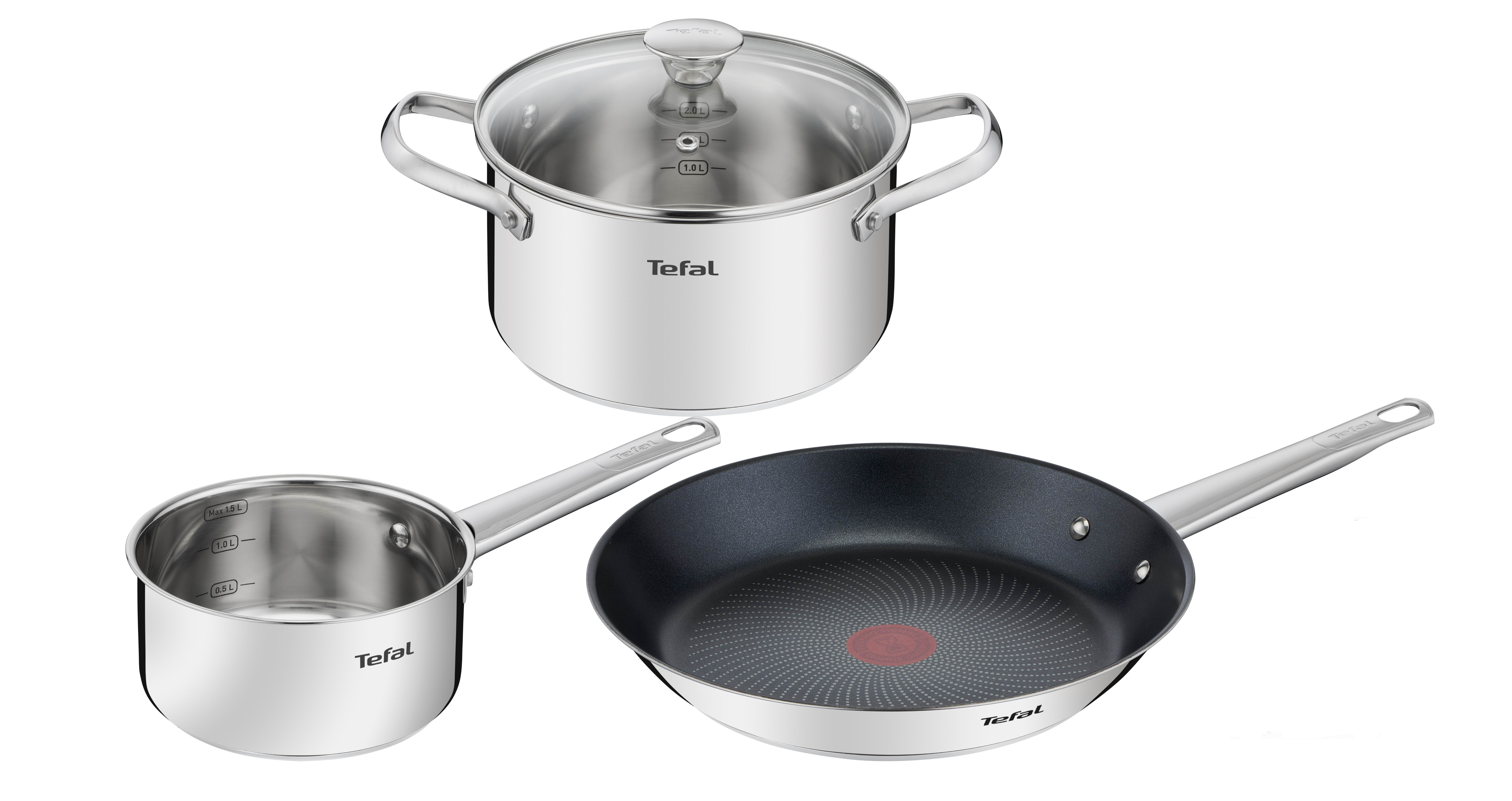 Tefal Cook Eat Set 4 Pcs Stainless Steel - Toepfe