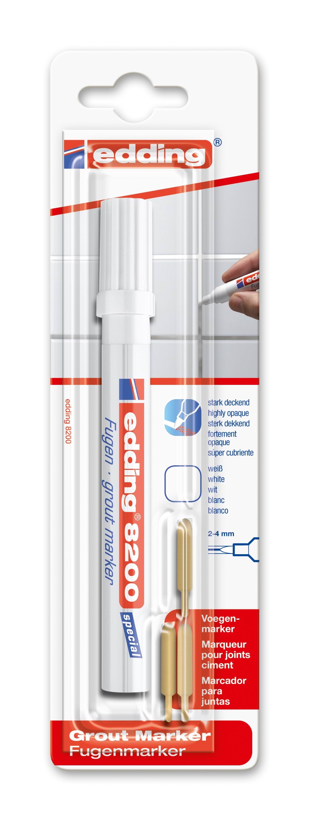 Edding E-8200 Grout Marker White - Utensilien Zum Schreiben Und Zeichnen